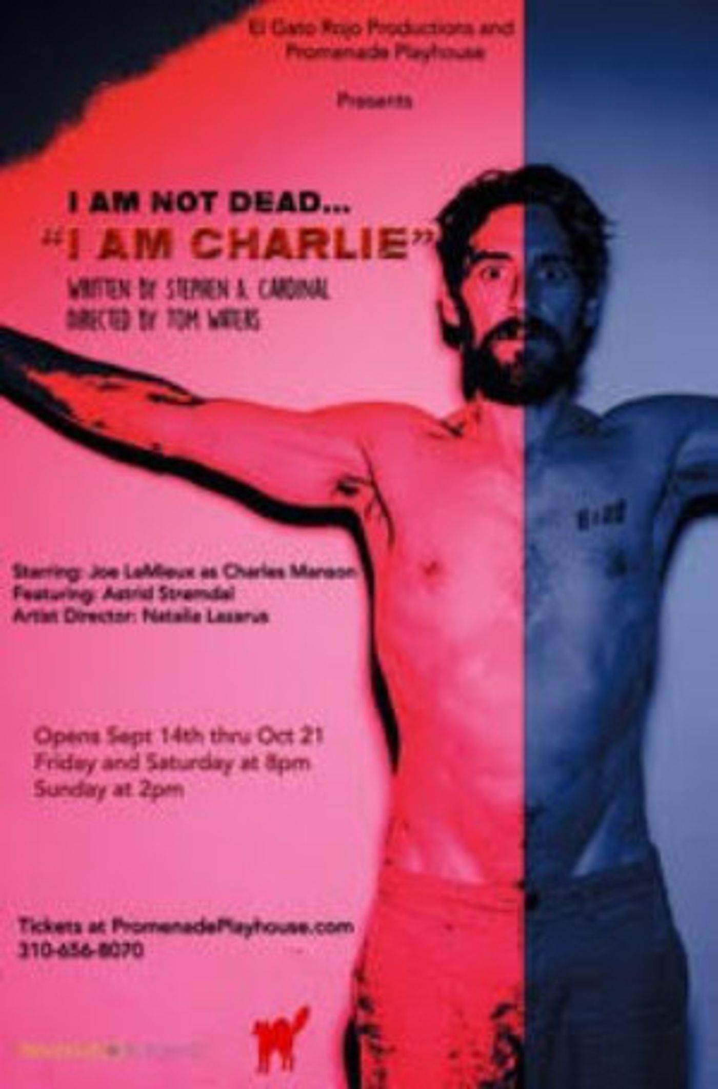 World Premiere Of Intense Drama I AM CHARLIE Opens Sept. 14 at The Promenade Playhouse  Image