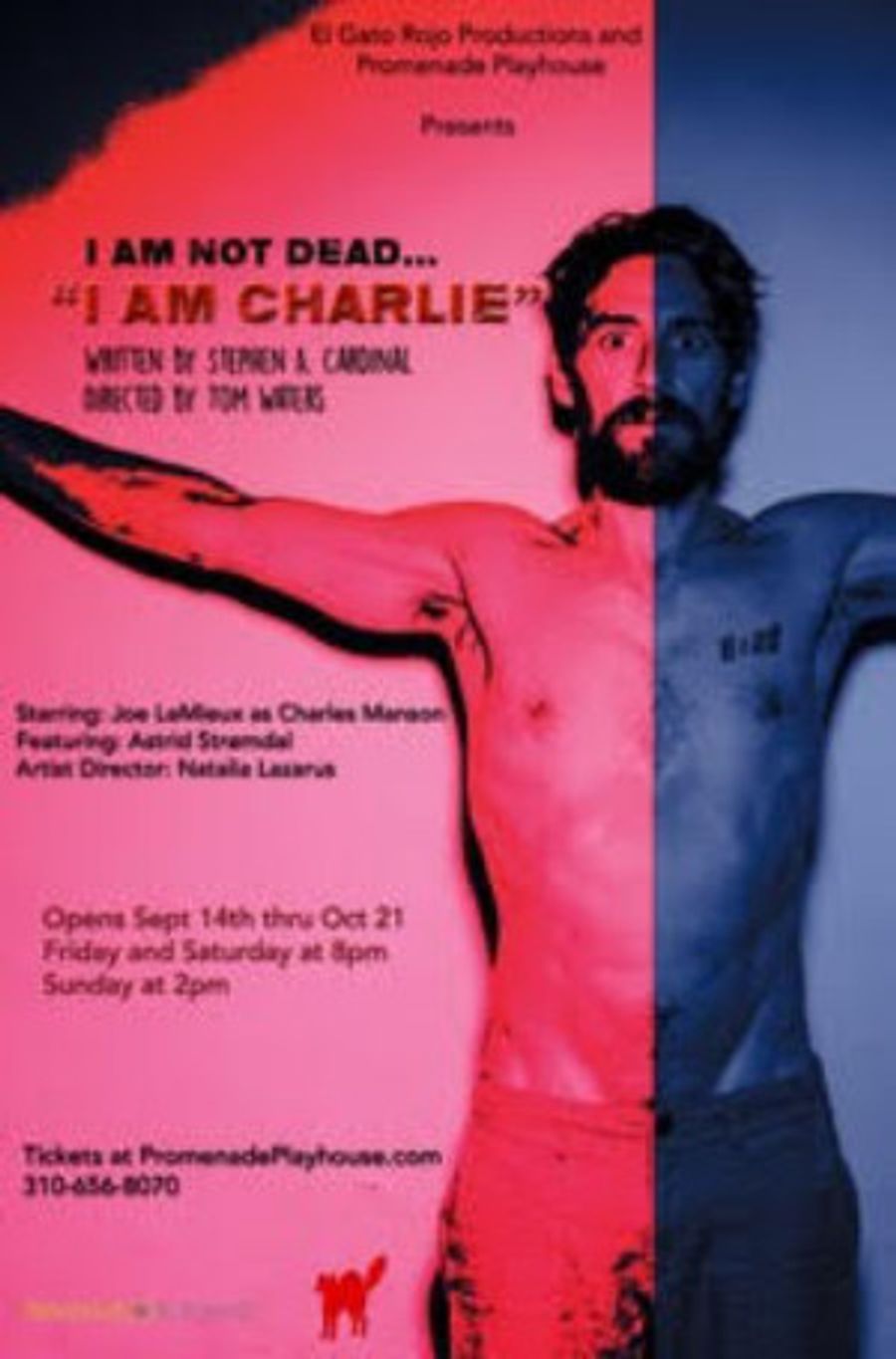 World Premiere Of Intense Drama I AM CHARLIE Opens Sept. 14 at The Promenade Playhouse  Image