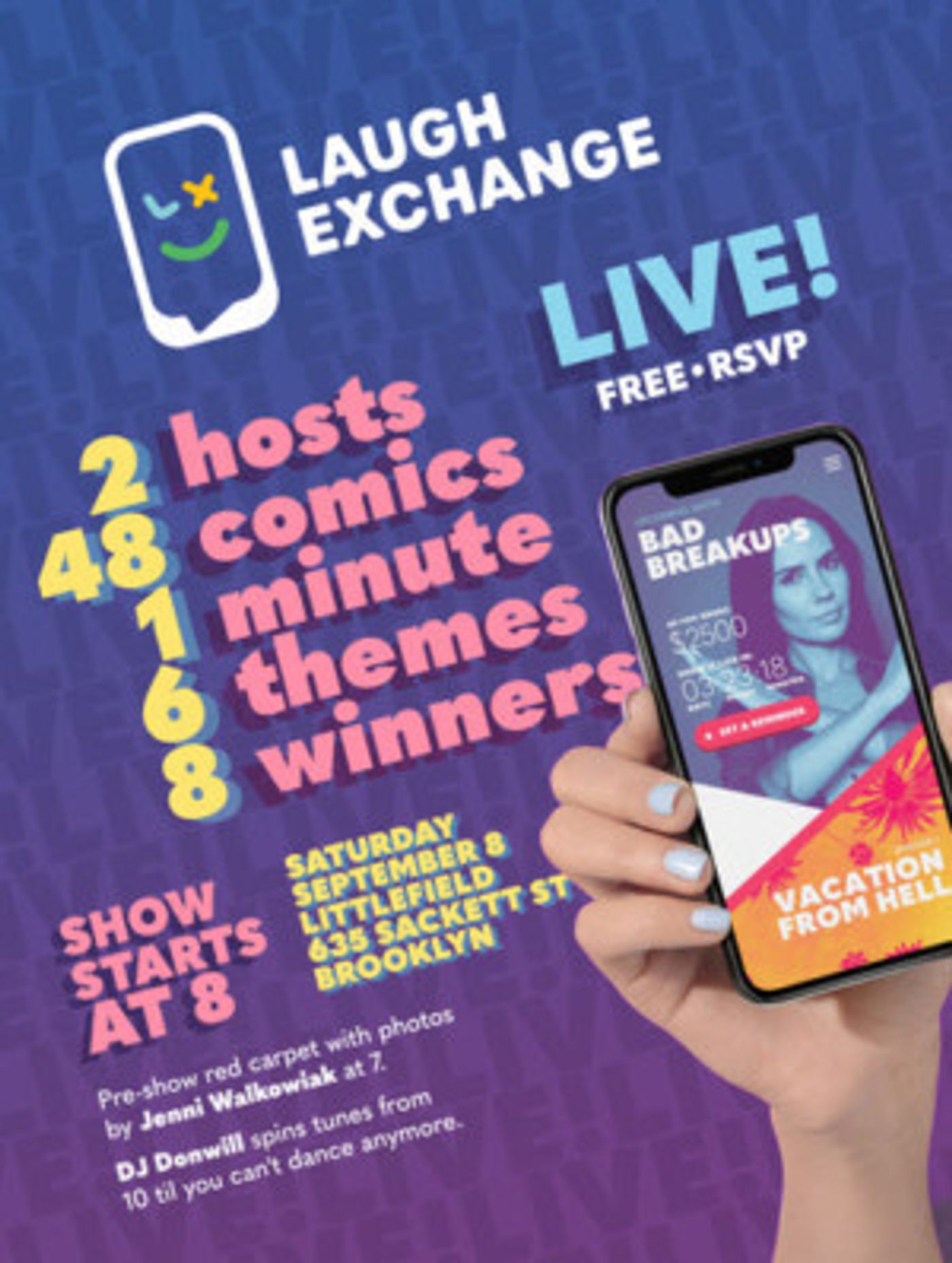 LAUGH EXCHANGE LIVE! Welcomes Ophira Eisenberg, Shalewa Sharpe, Usama Siddiquee and More  Image