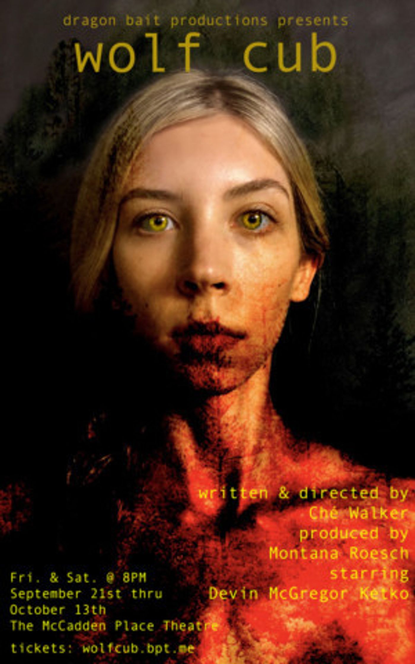World Premiere By Che Walker WOLF CUB Comes to McCadden Place Theatre  Image