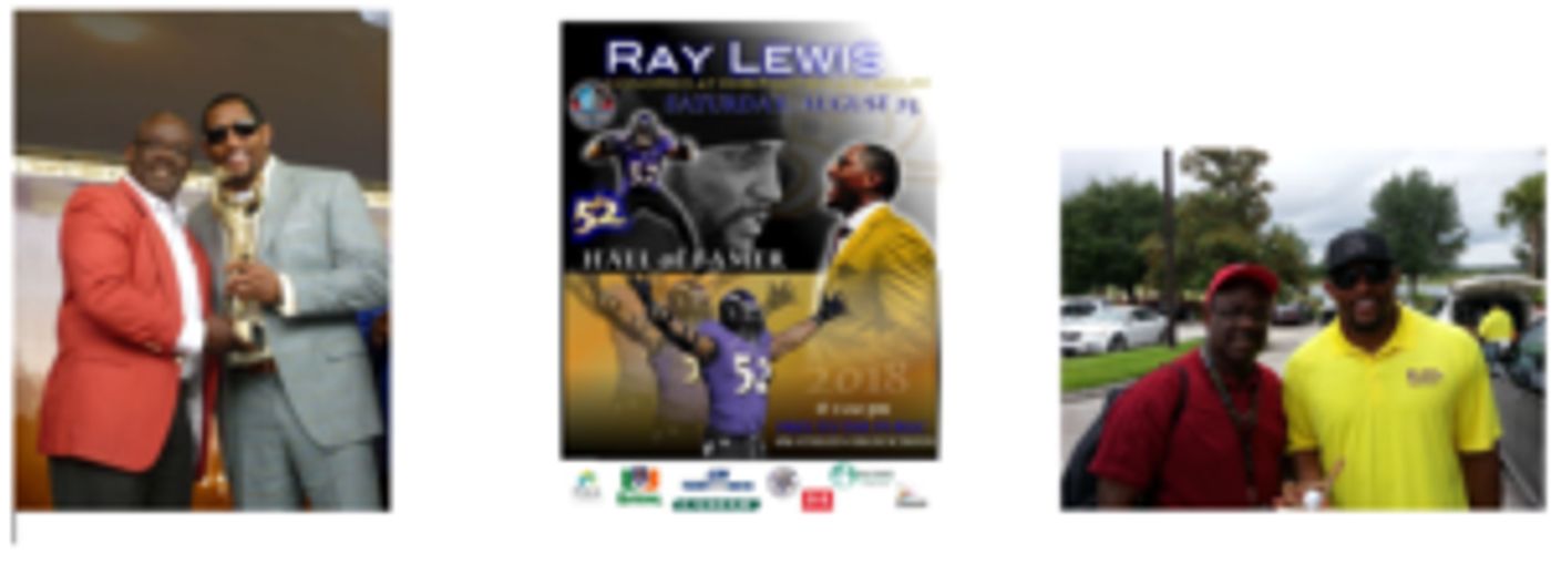 Artist George Gadson and Baltimore Ravens' Retired 
Linebacker Ray Lewis Meet Again in Lakeland on 8/25  Image