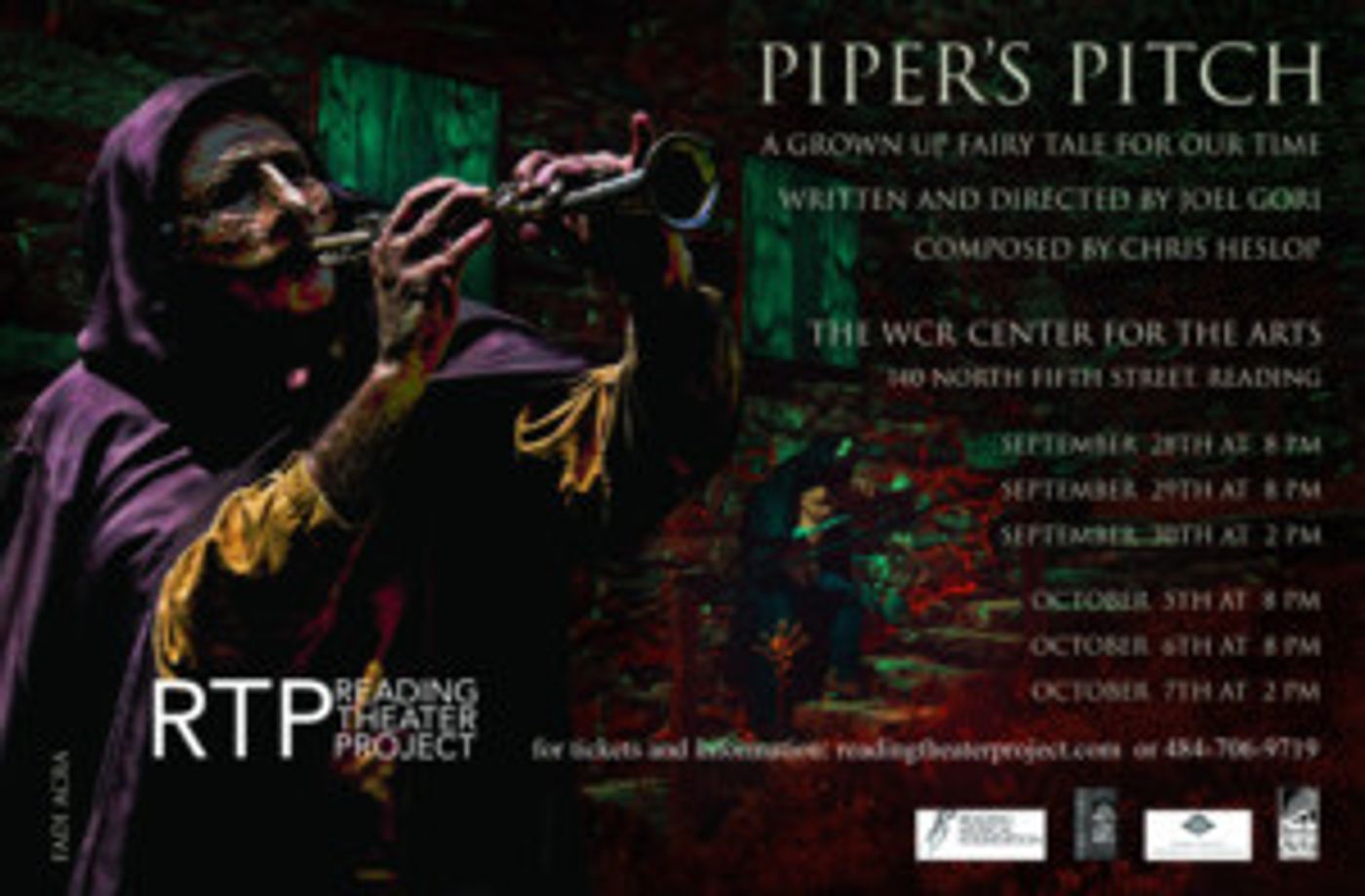 Reading Theater Project Announces PIPER'S PITCH  Image