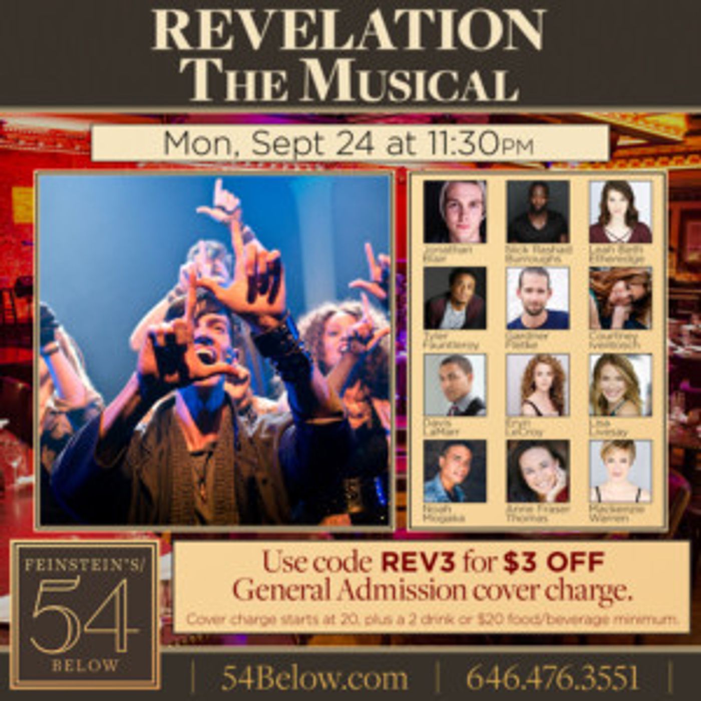 REVELATION: THE MUSICAL Takes the Stage at Feinstein's/54 Below  Image