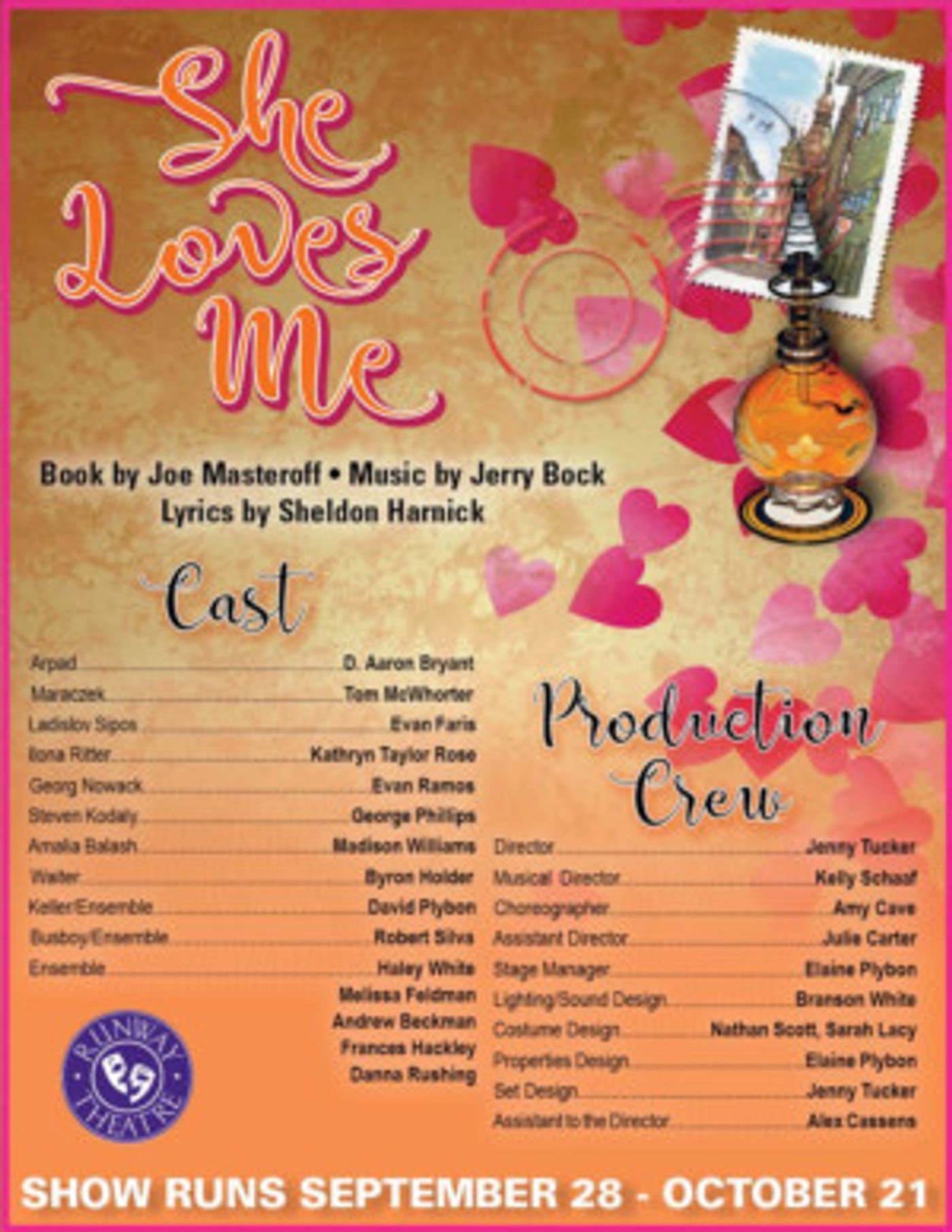 Runway Theatre Announces Cast/Crew For SHE LOVES ME  Image