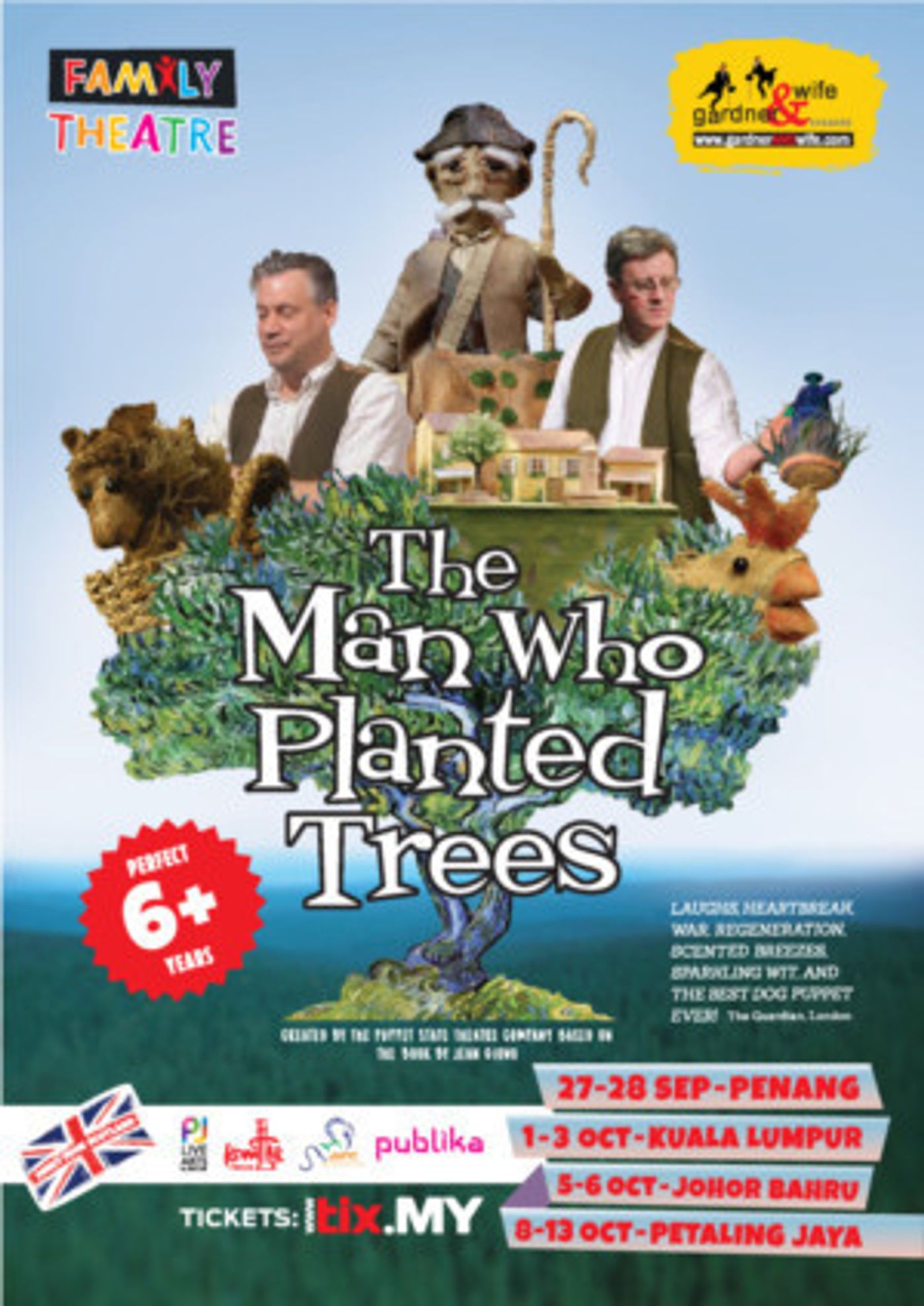 Puppet State Theatre Company Presents THE MAN WHO PLANTED TREES  Image