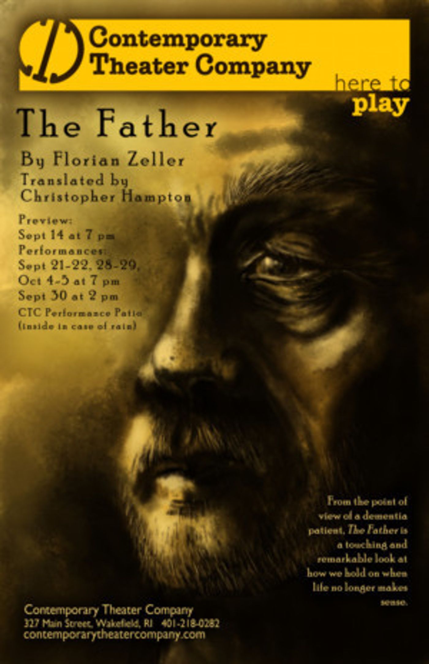 Contemporary Theater Company Stages THE FATHER  Image