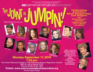 American Songbook Association Presents Its First Annual Gala THE JOINT IS JUMPIN'!  Image