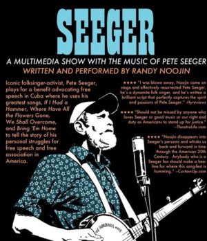 Hudson Theatre Works Presents A Benefit Performance Of SEEGER - A Multimedia Show With The Music Of Pete Seeger  Image
