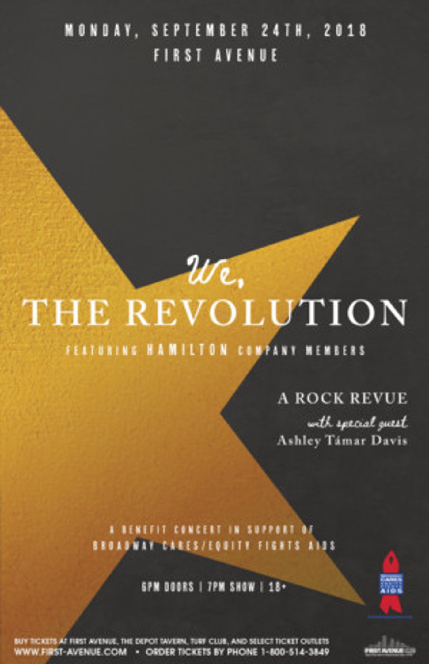 WE, THE REVOLUTION Featuring HAMILTON Company Members to Benefit BC/EFA  Image