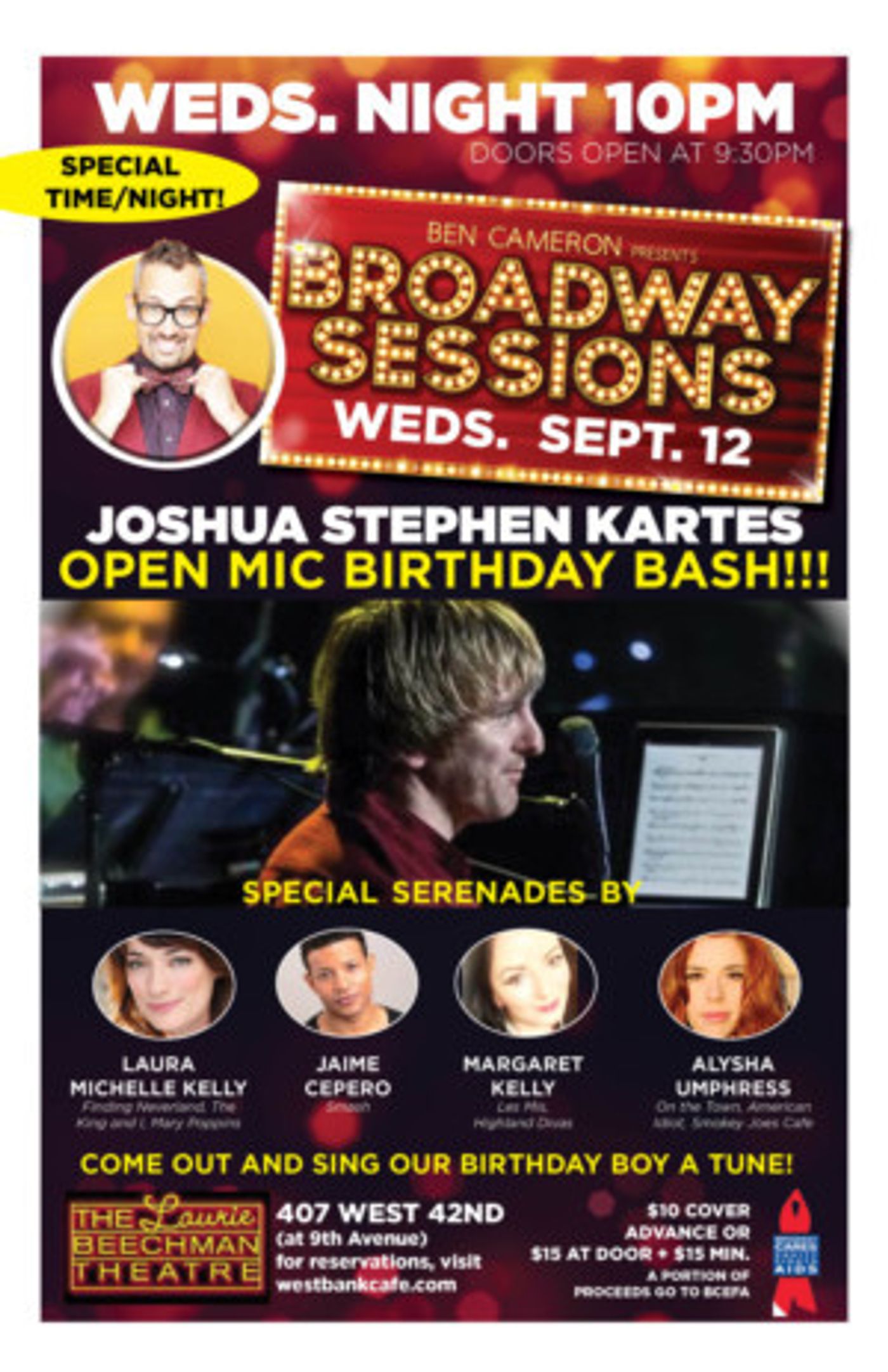 Laura Michelle Kelly, Alysha Umphress & More Celebrate Musical Director Joshua Stephen Kartes At Broadway Sessions Tomorrow  Image