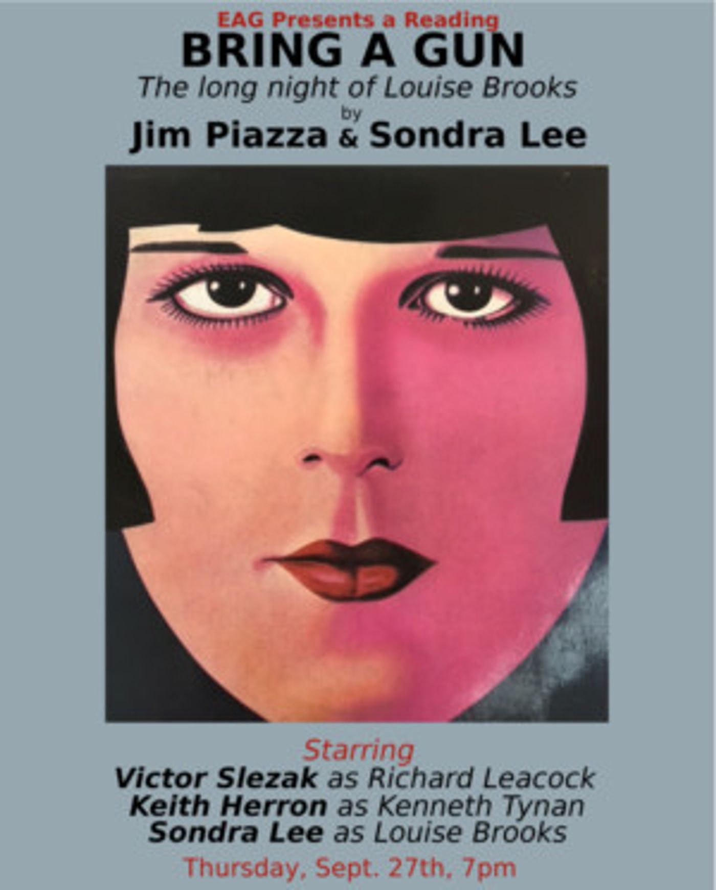 BRING A GUN...THE LONG NIGHT OF LOUISE BROOKS Gets NYC Reading, 9/25  Image