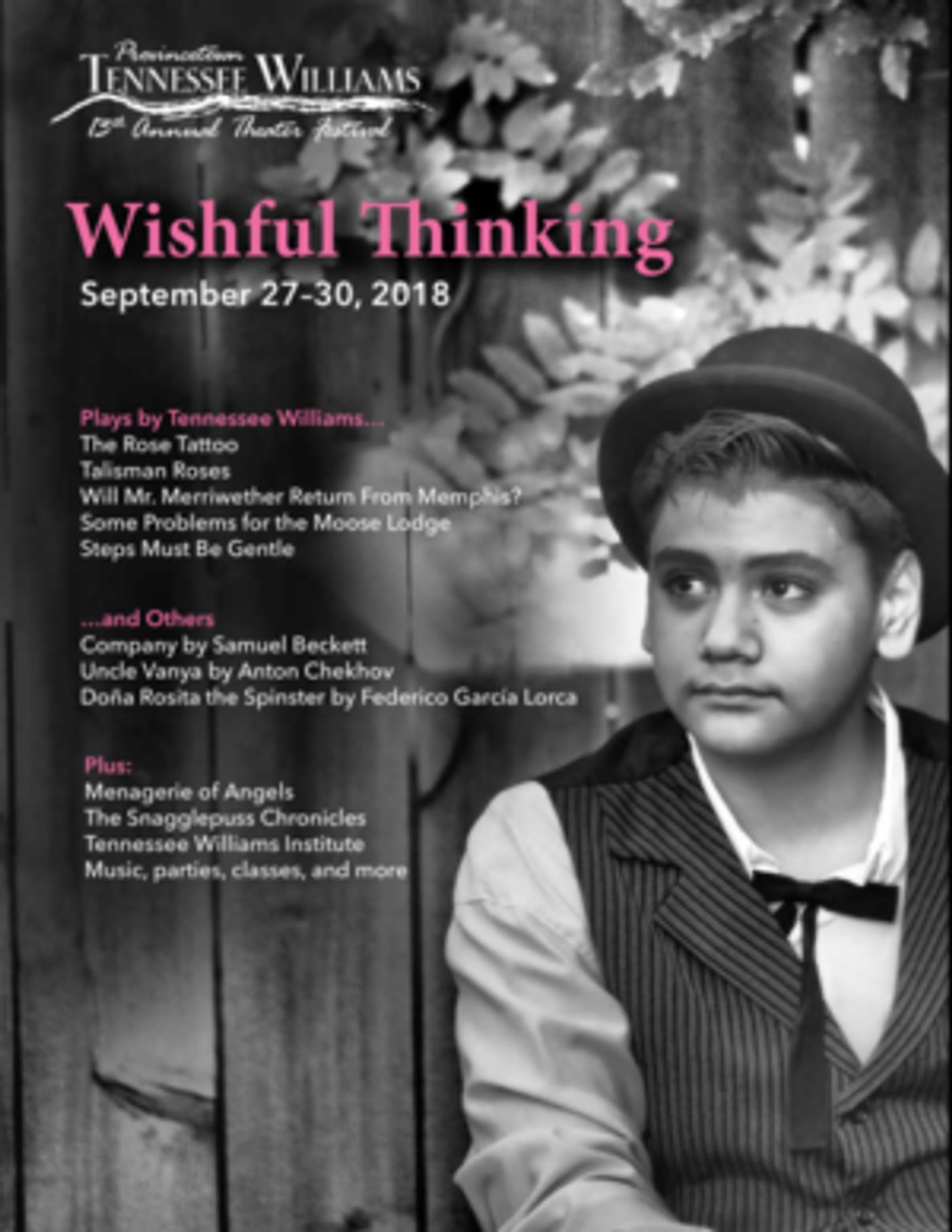 Provincetown Tennessee Williams Theater 2018 Festival Guide Now Available Online  Image