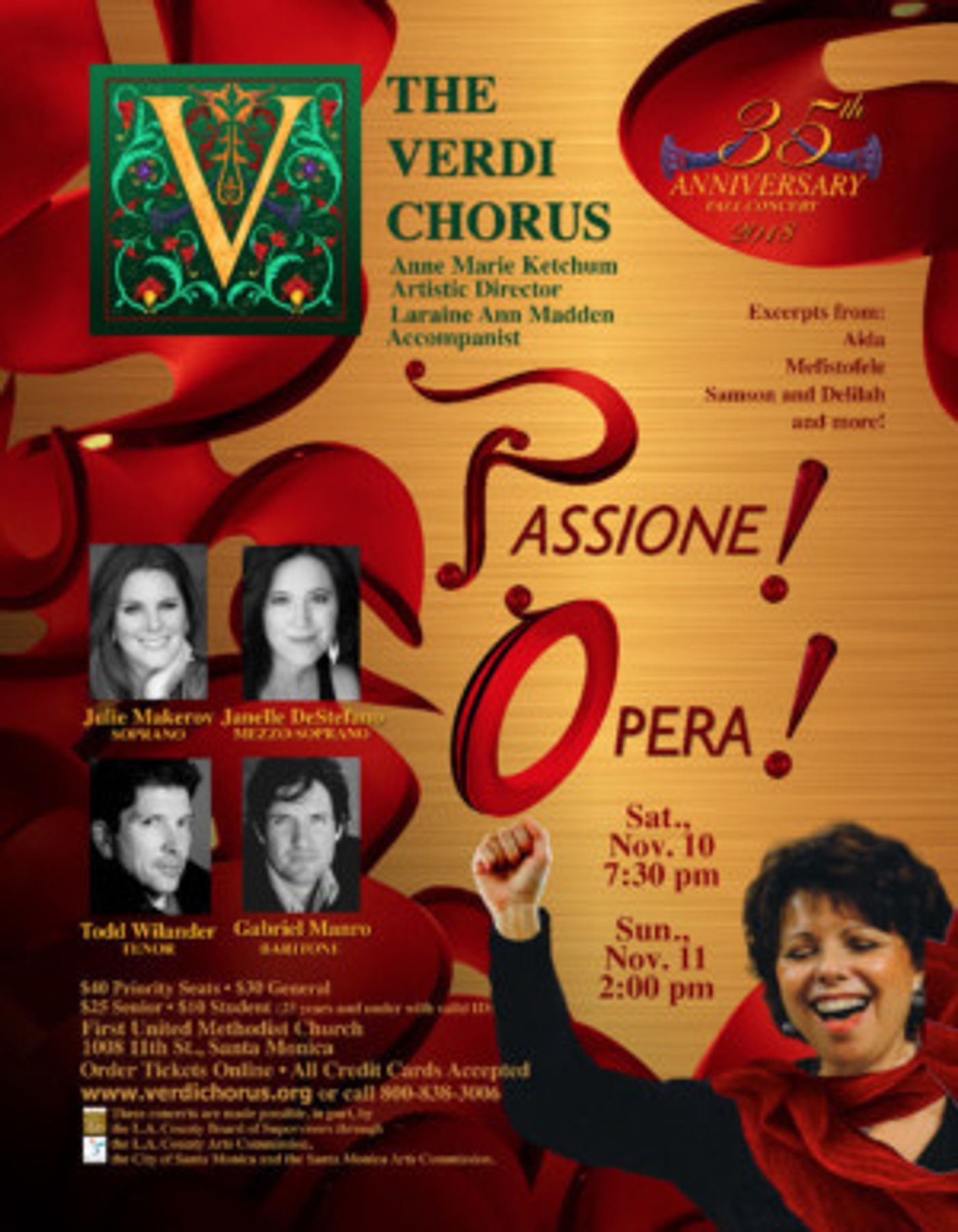 The Verdi Chorus 35th Anniversary Season Ends with PASSIONE! OPERA!  Image