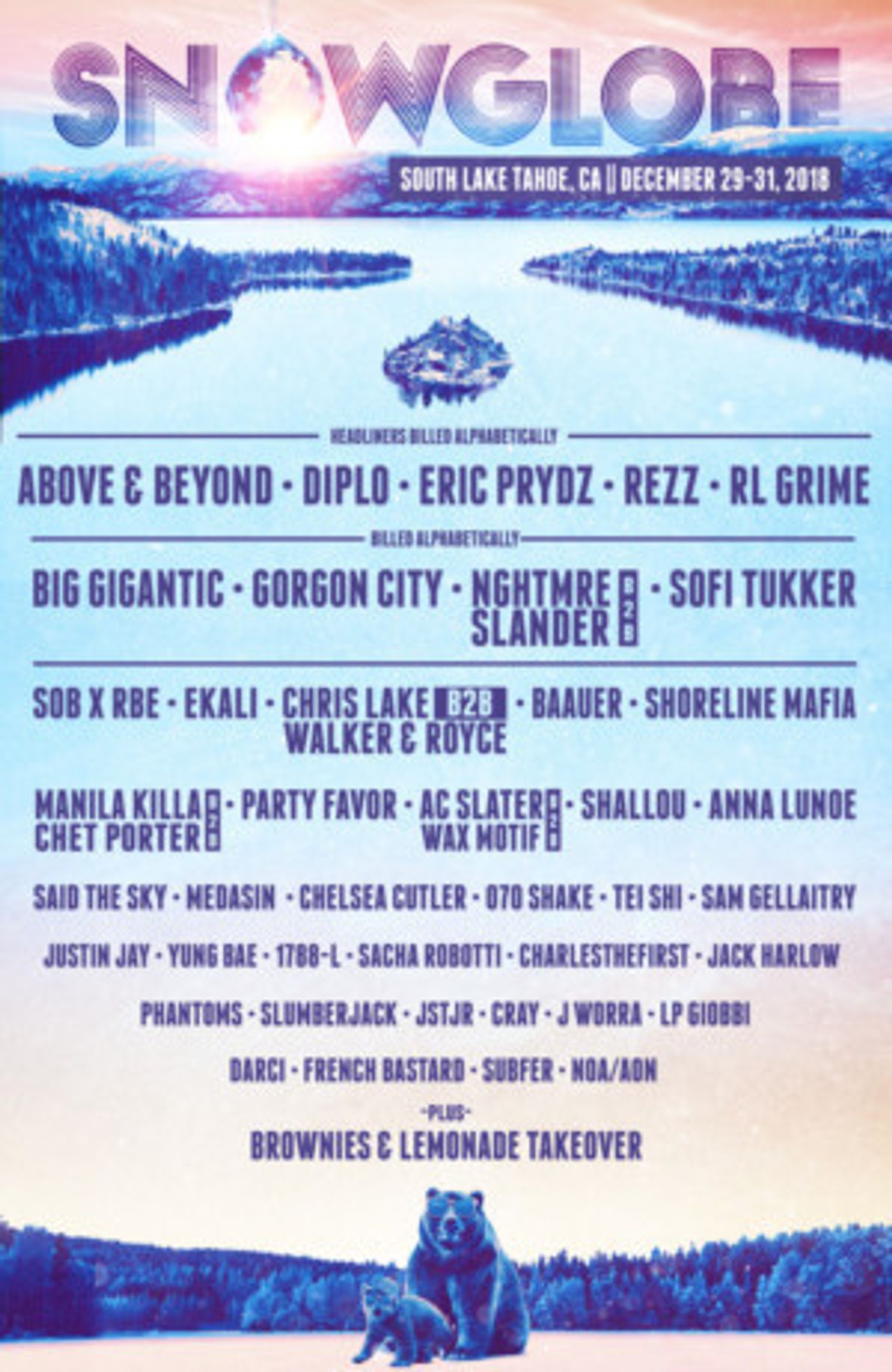 Artist Lineup Announced For 8th Annual SNOWGLOBE MUSIC FESTIVAL  Image