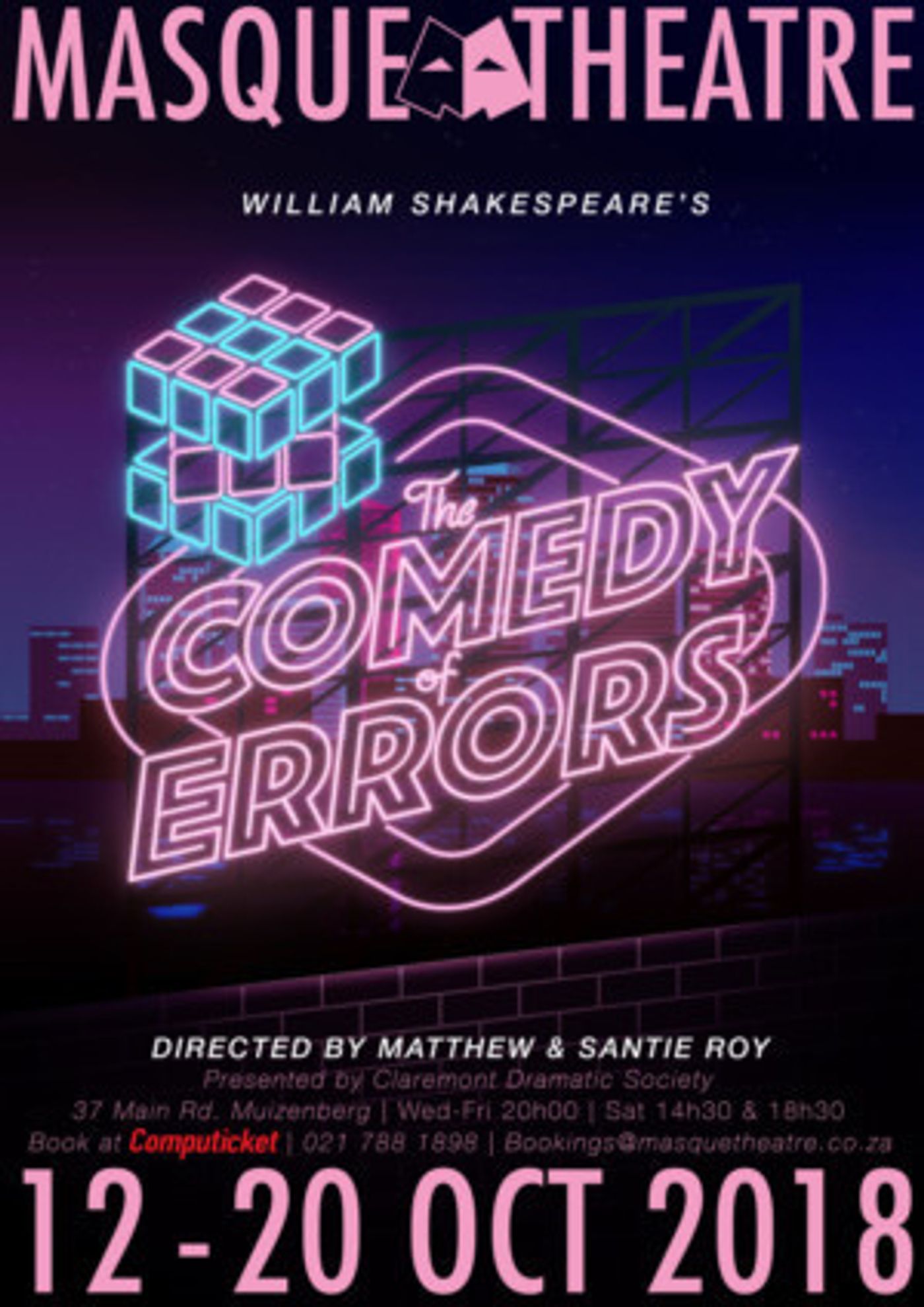 THE COMEDY OF ERRORS Comes to Masque Theatre October 2018  Image