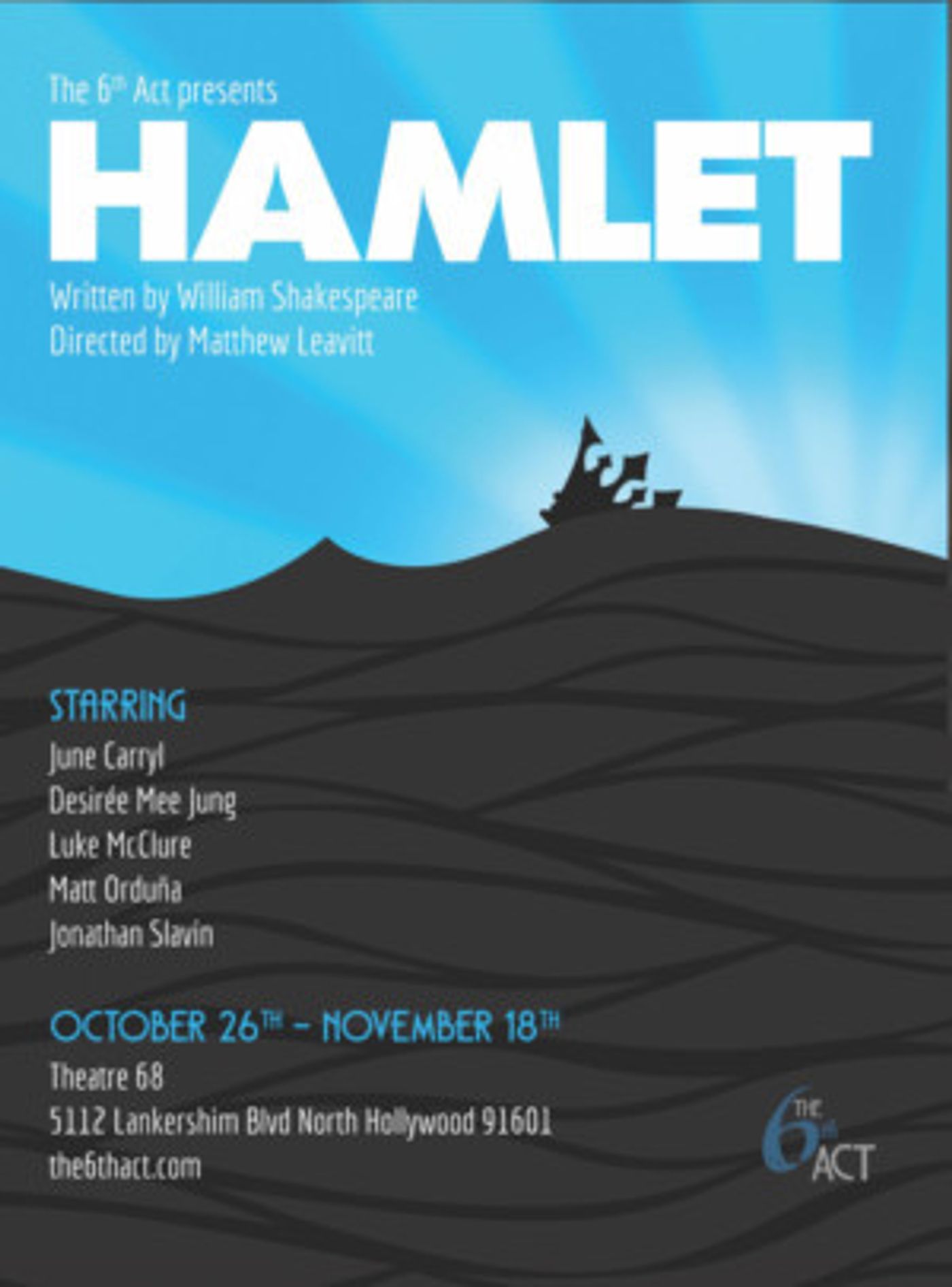 The 6th ACT Presents Five Actors Playing HAMLET  Image