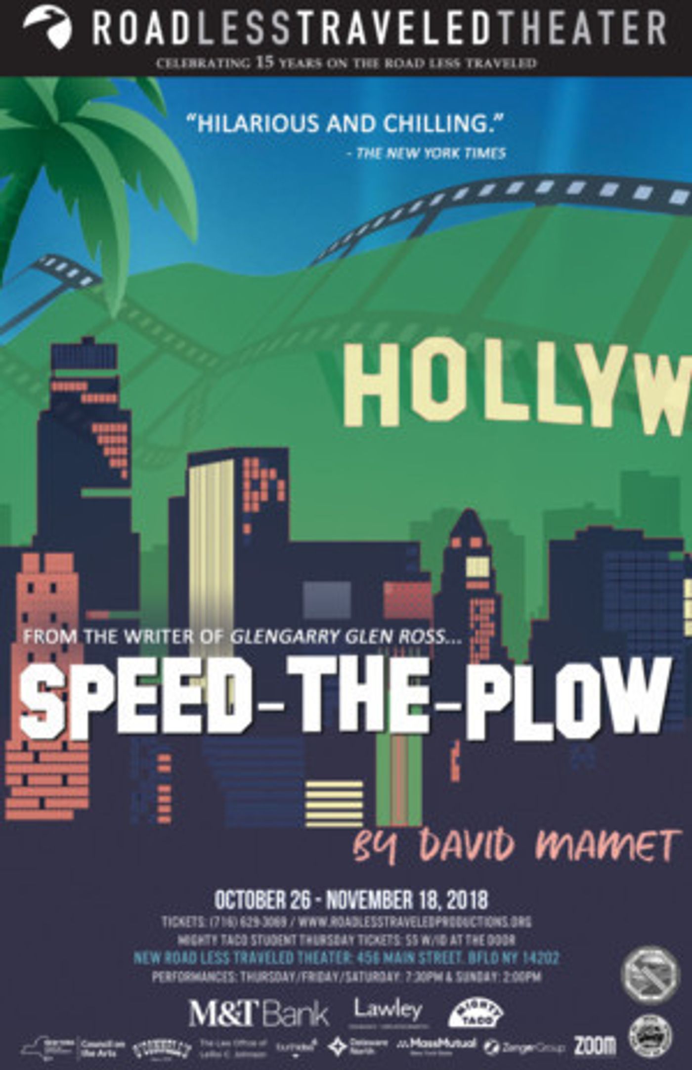 RLTP Opens Its New Home At 456 Main Street With Tony Award Nominated SPEED-THE-PLOW  Image
