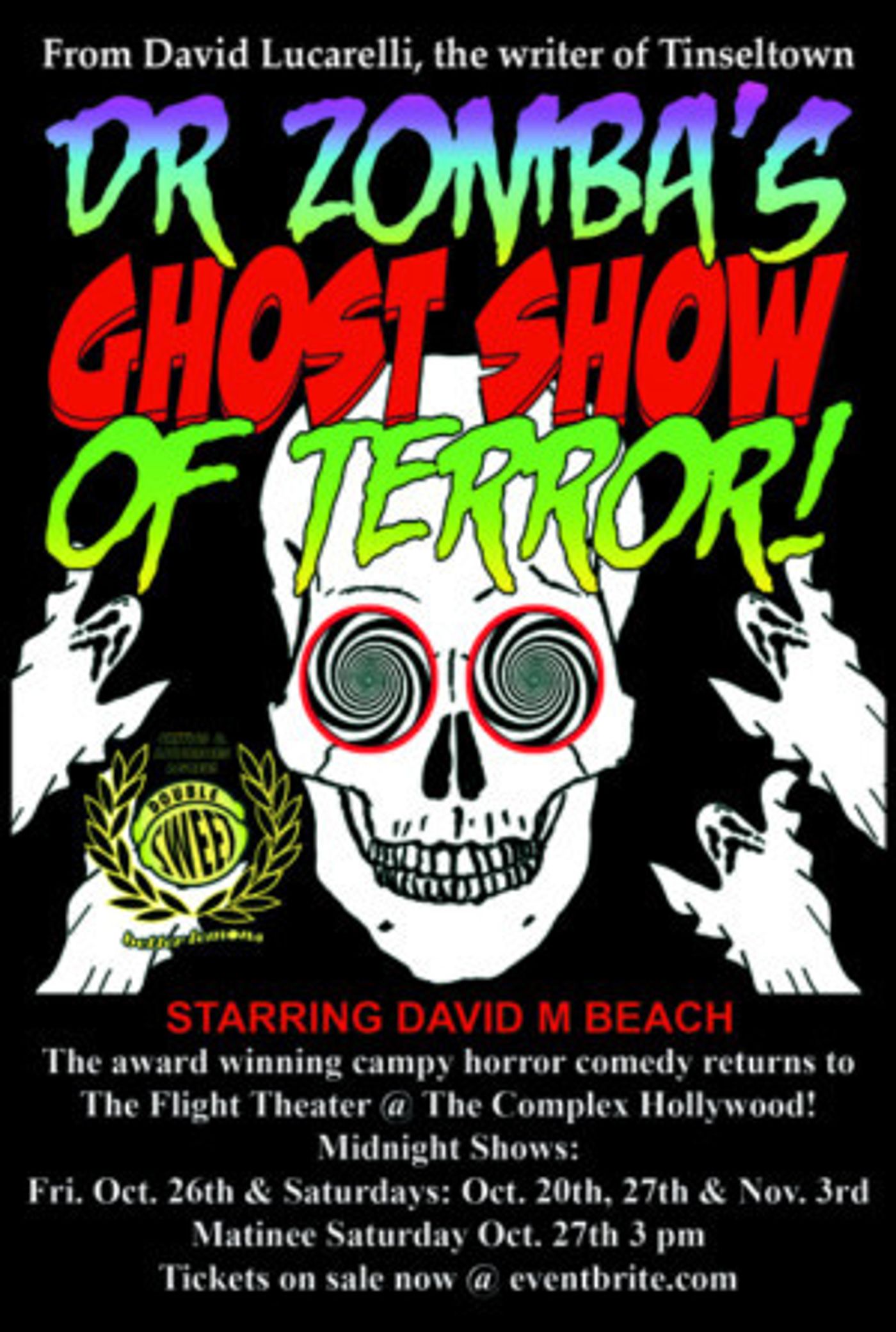DOCTOR ZOMBA'S GHOST SHOW Returns for Halloween  Image