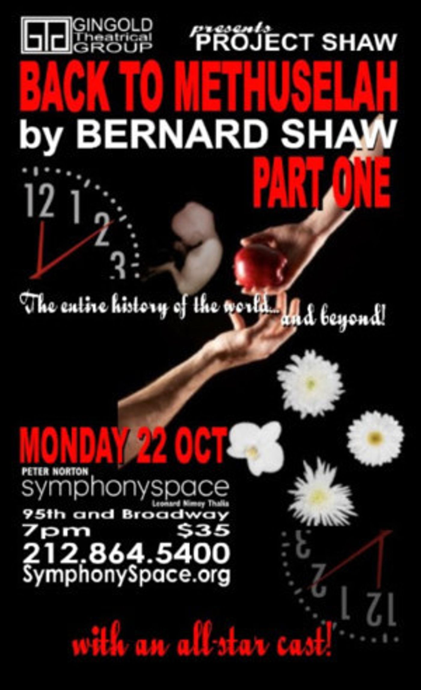 Project Shaw Announces The Cast For Shaw's BACK TO METHUSELAH (Part 1)  Image