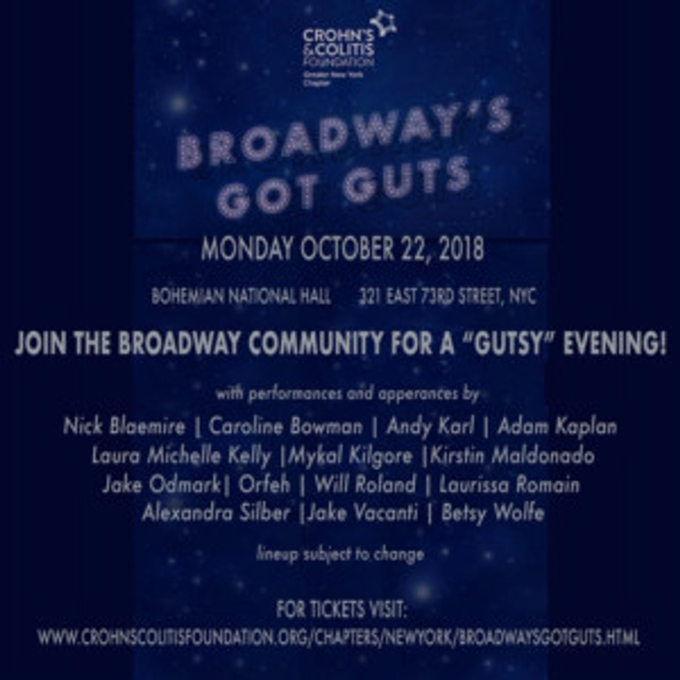Stars Honor Nancy LaMott at 4th Annual BROADWAY'S GOT GUTS  Image