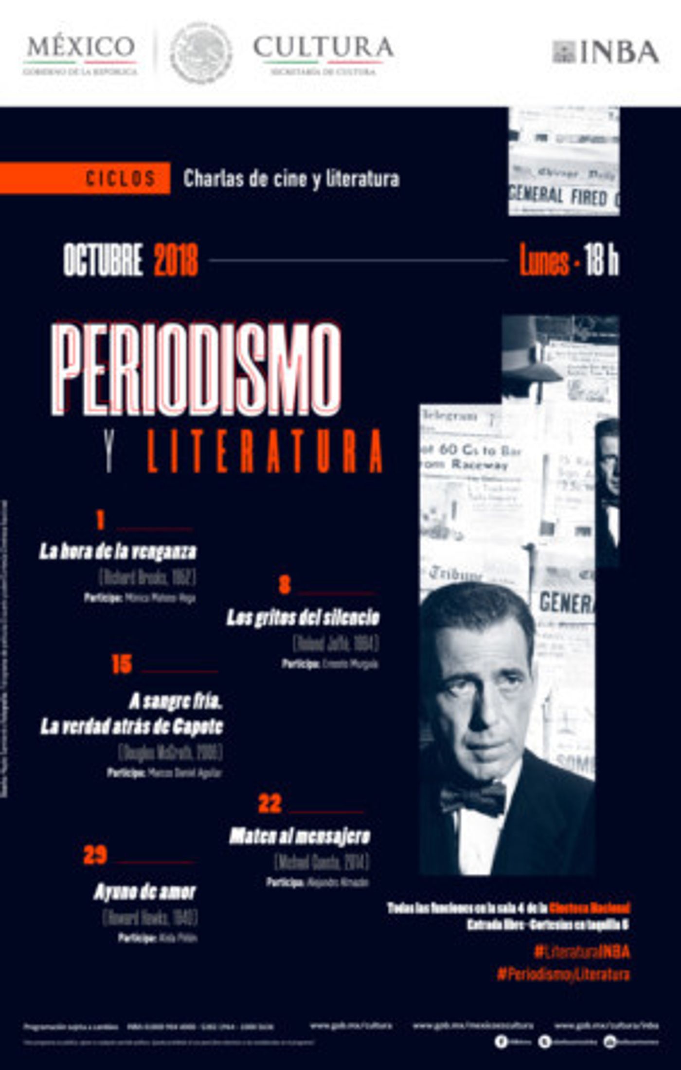 El Periodismo Llevado Al Séptimo Arte En Charlas Sobre Cine Y Literatura  Image