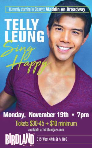 Telly Leung to Debut New Concert SING HAPPY at Birdland in November  Image