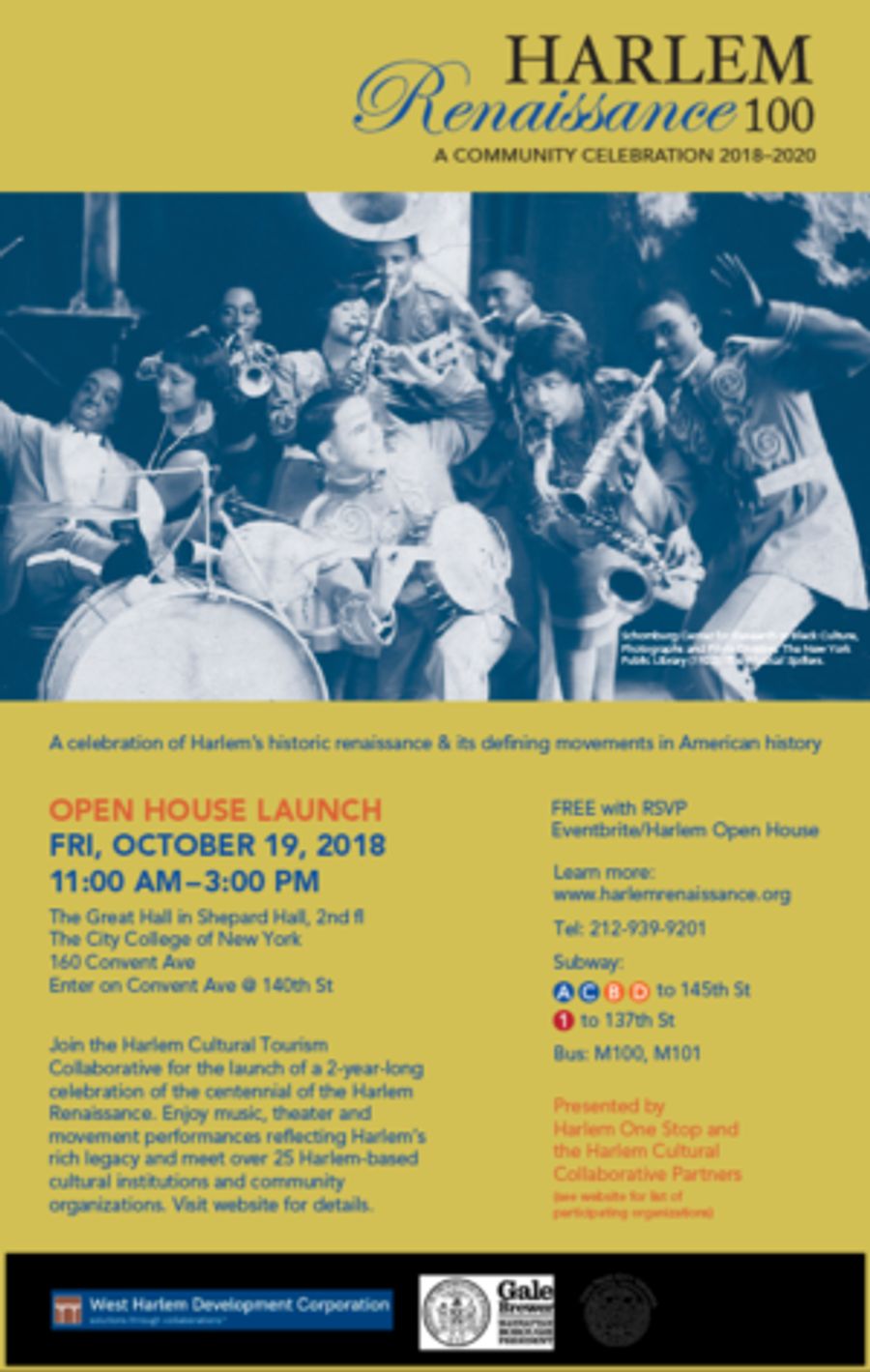 Learn About The Harlem Renaissance Centennial Celebration, At A Preview On Friday 10/19 Image