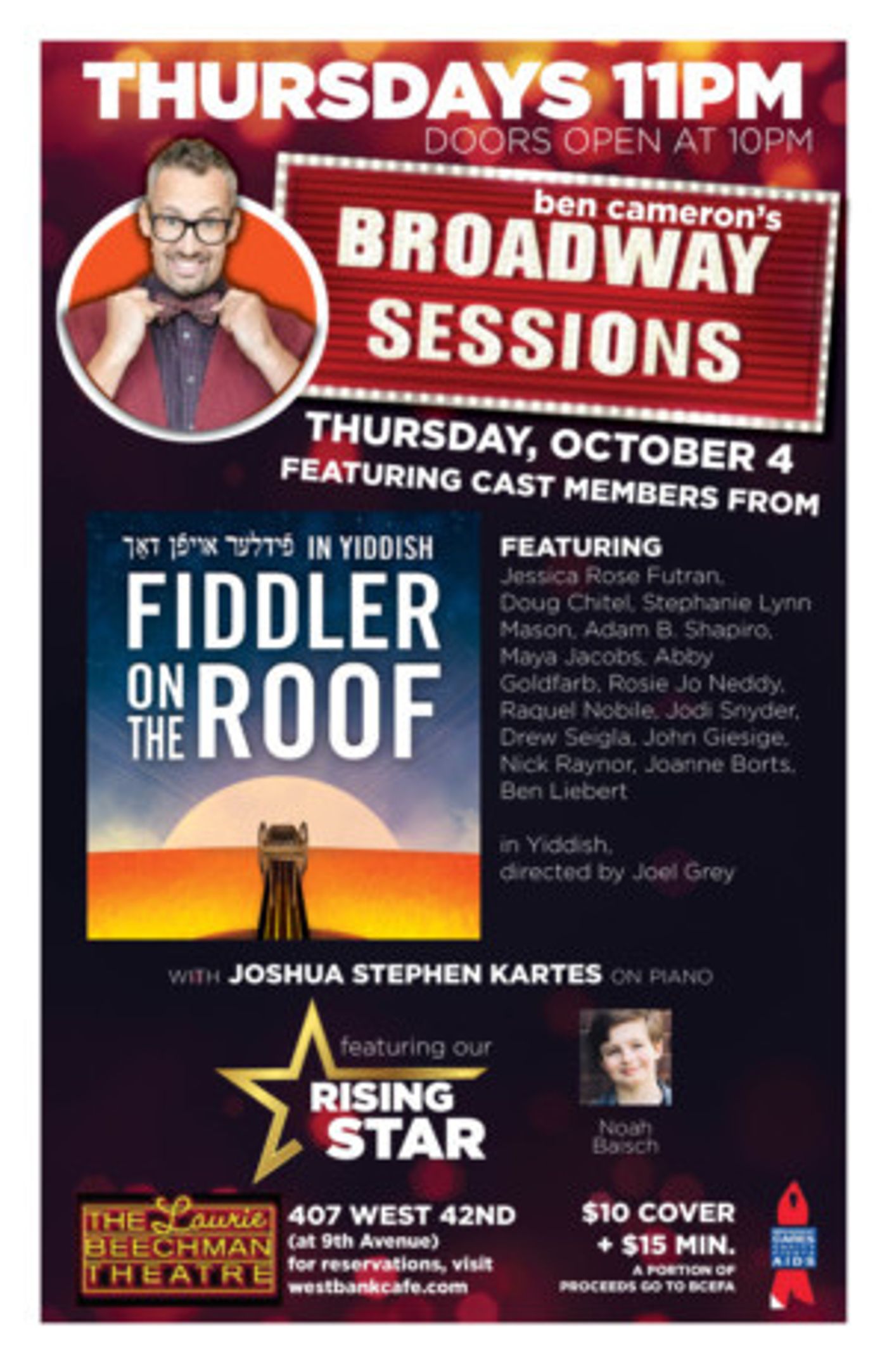 Cast Of Yiddish FIDDLER Come To Broadway Sessions This Week, 10/4  Image