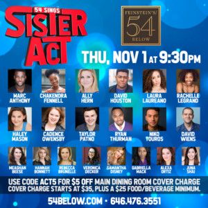 54 SINGS SISTER ACT on November 1st  Image