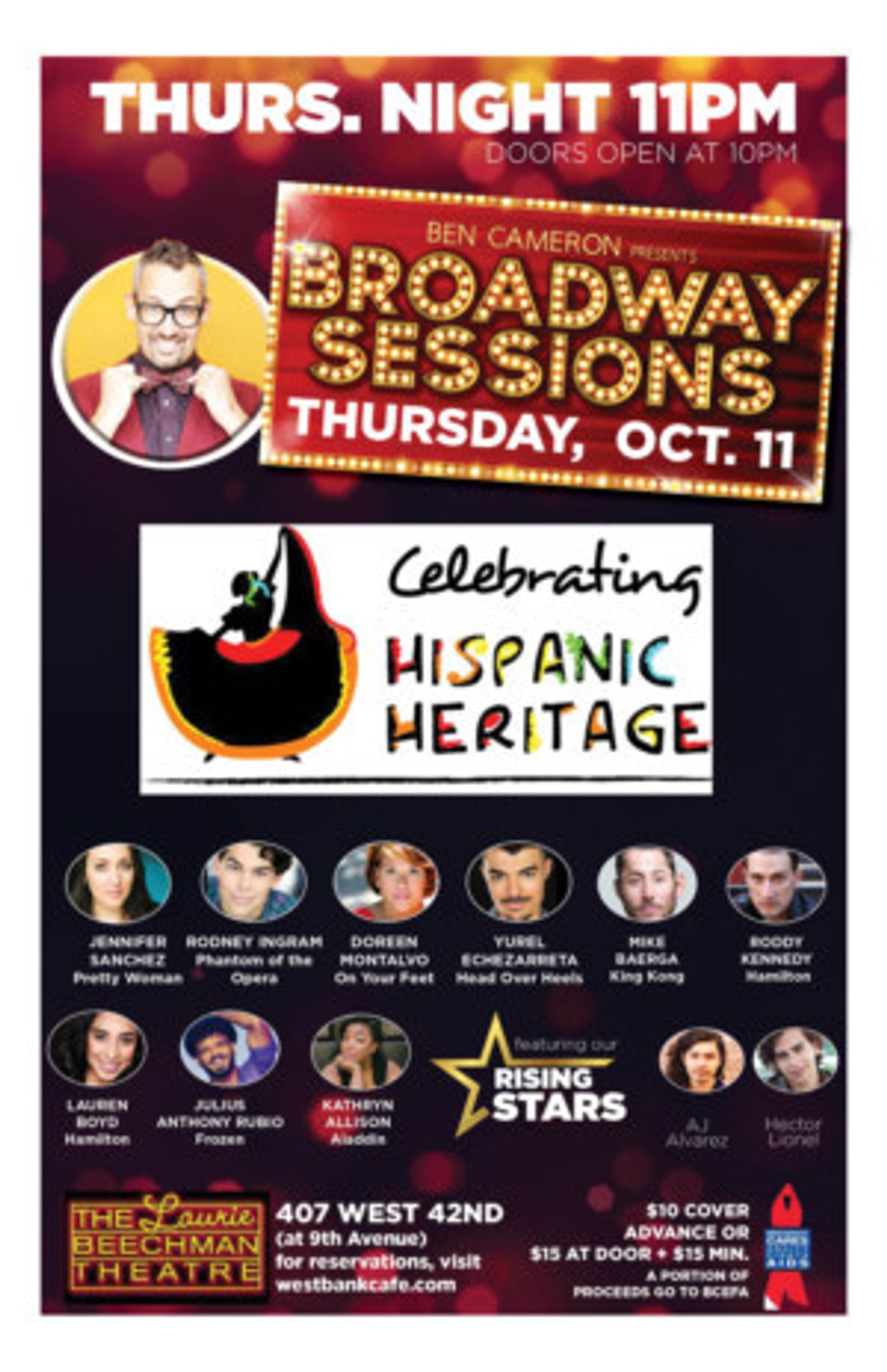 Broadway Sessions Celebrates Hispanic Heritage This Week, 10/11  Image