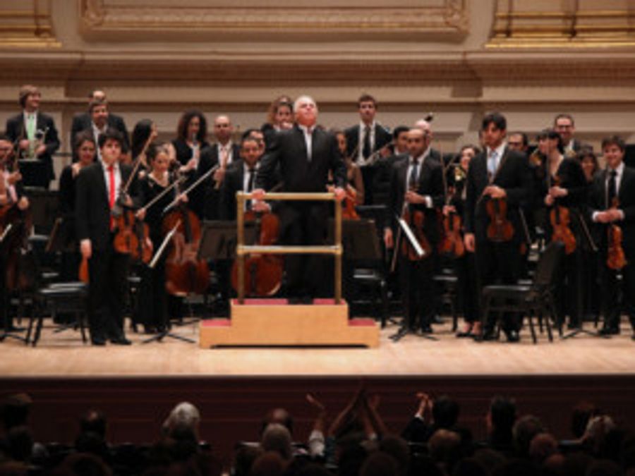 Daniel Barenboim Conducts The West-Eastern Divan Orchestra At Carnegie Hall 11/8 Image