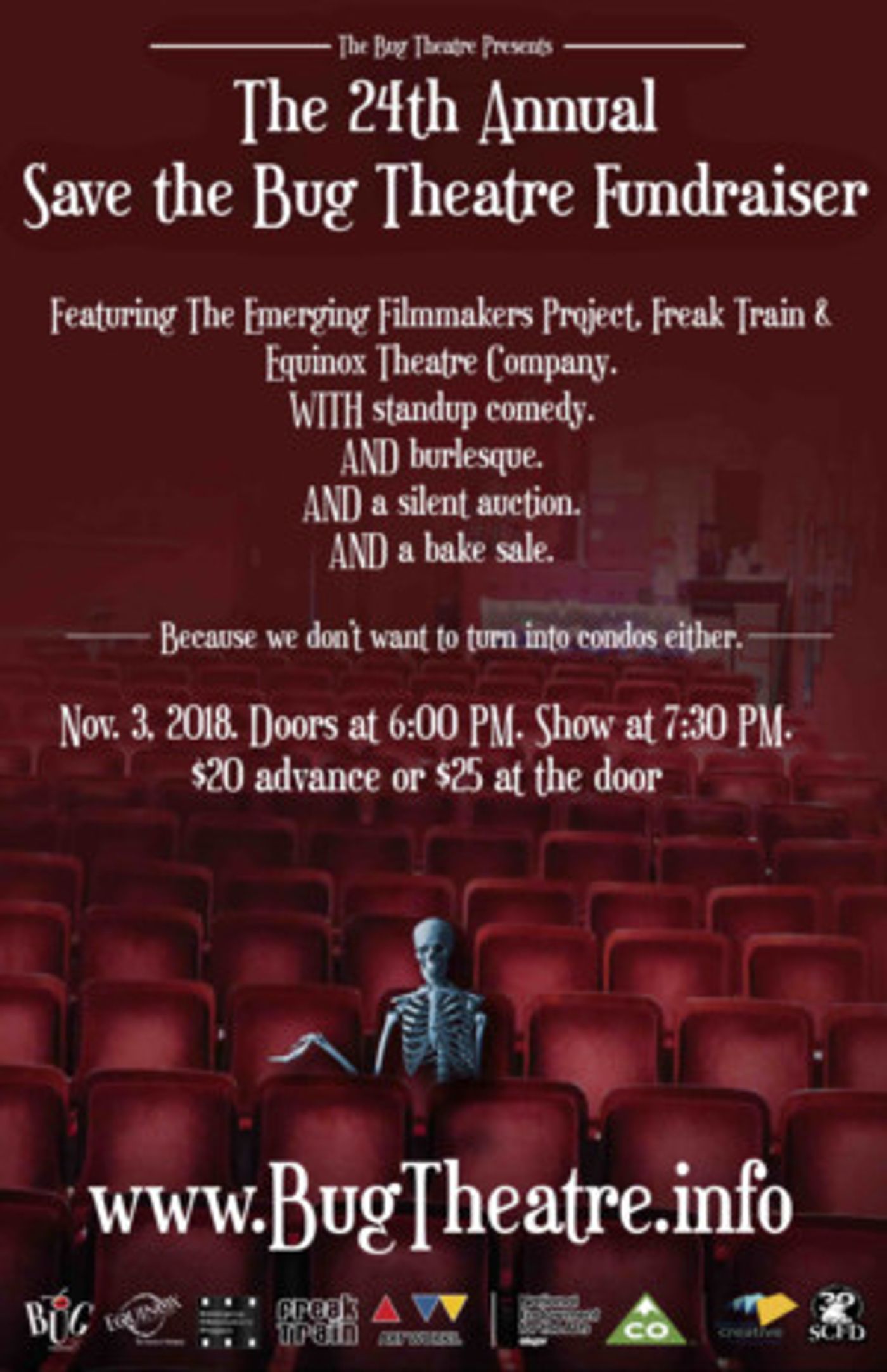 Bug Theatre Hosts 24th Annual Save Save The Bug Theatre Fundraiser  Image