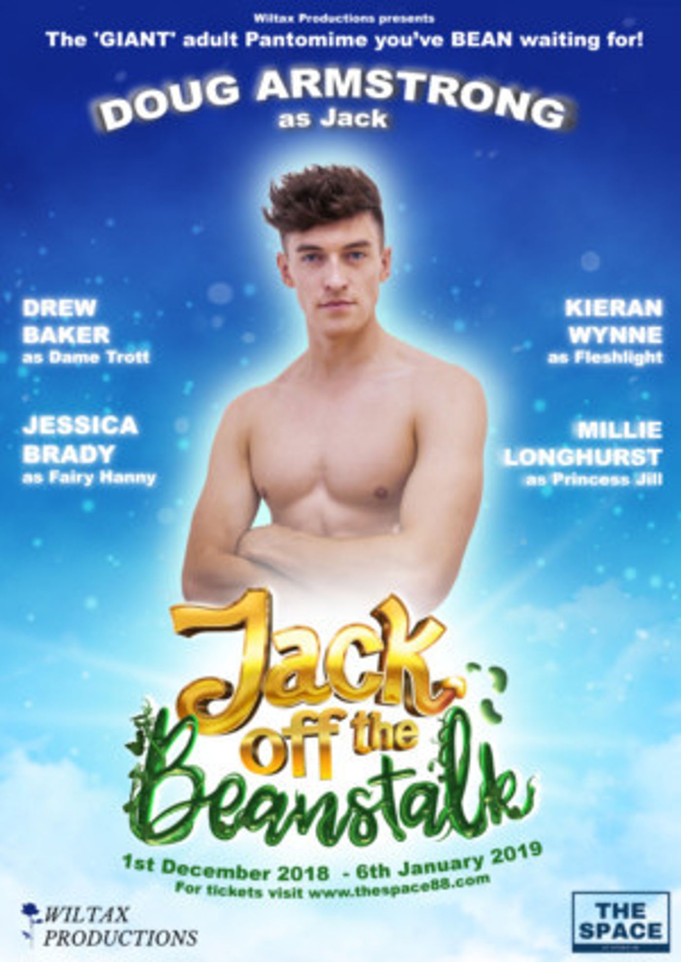 The West End's Newest Cabaret Venue, The Space, Launches With The World Premiere Of Adult Panto JACK OFF THE BEANSTALK  Image