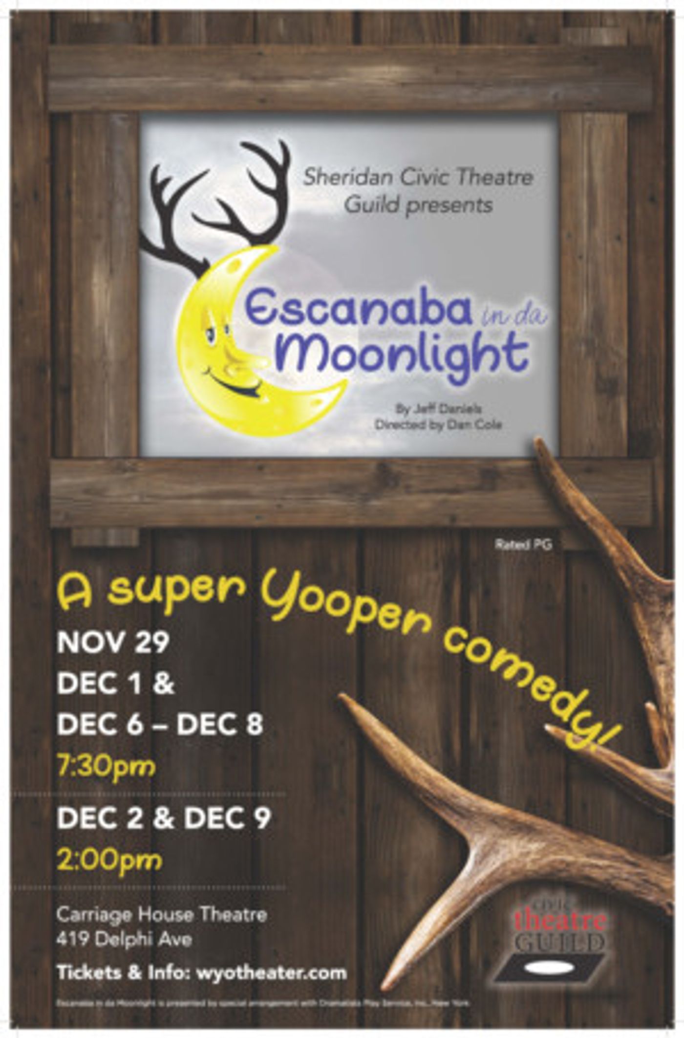 Civic Theatre Guild Presents ESCANABA IN DA MOONLIGHT  Image