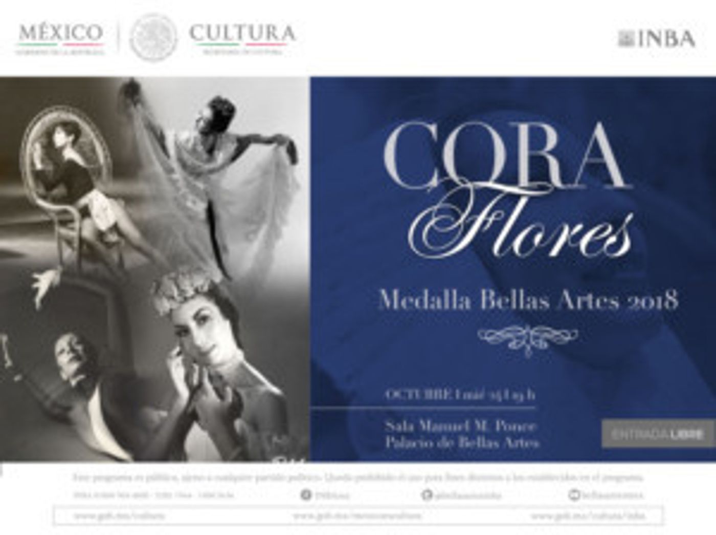 Otorgarán La Medalla Bellas Artes A La Destacada Bailarina Y Coreógrafa Cora Flores  Image