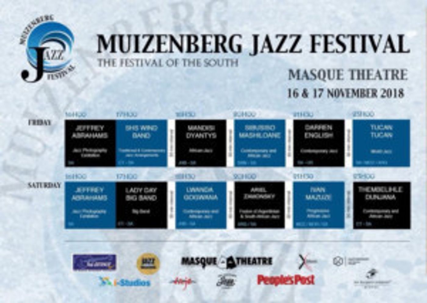 Muizenberg Jazz Festival Comes to The Masque Theatre  Image