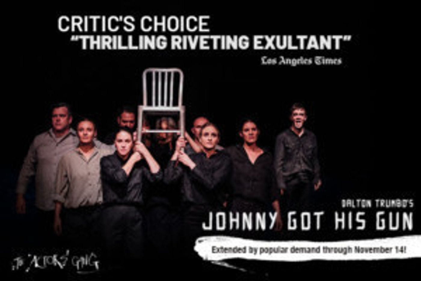 JOHNNY GOT HIS GUN Extends At The Actors Gang Through Today  Image