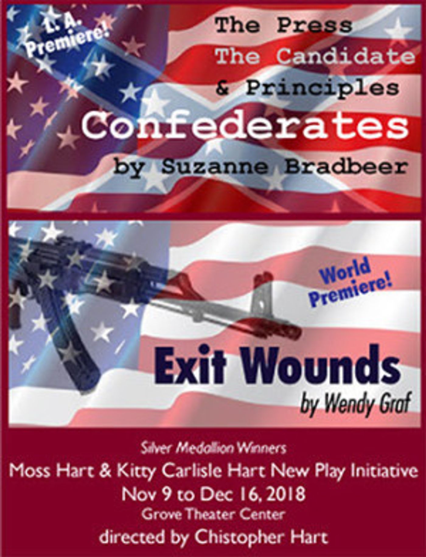 Moss Hart & Kitty Carlisle Hart New Play Initiative 'Silver Medallion' Winners Get L.A. Productions  Image