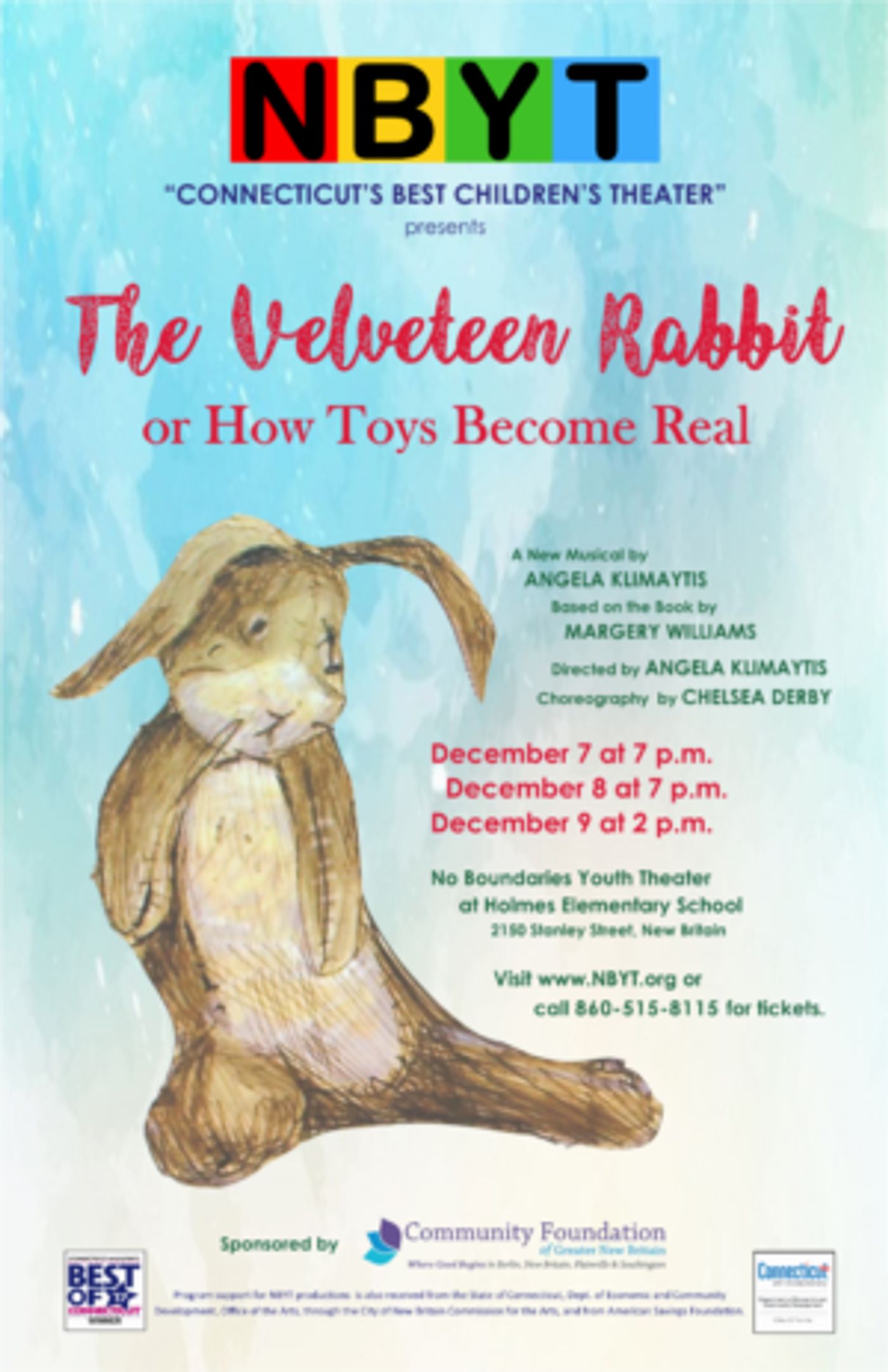 THE VELVETEEN RABBIT Hops Into No Boundaries Youth Theater  Image