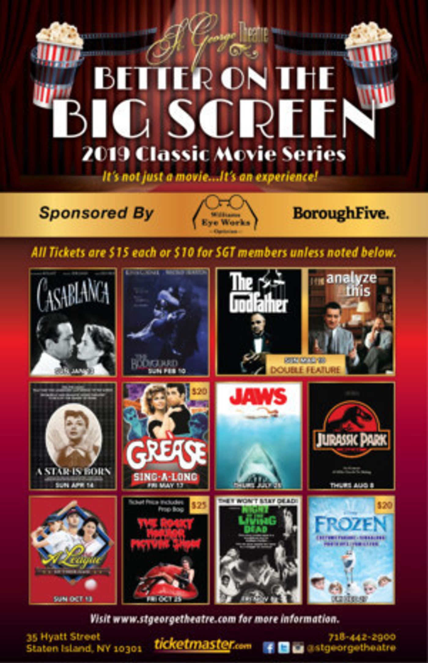 St. George Theatre Announces First-Ever Classic Movie Series To Commemorate 90th Anniversary  Image