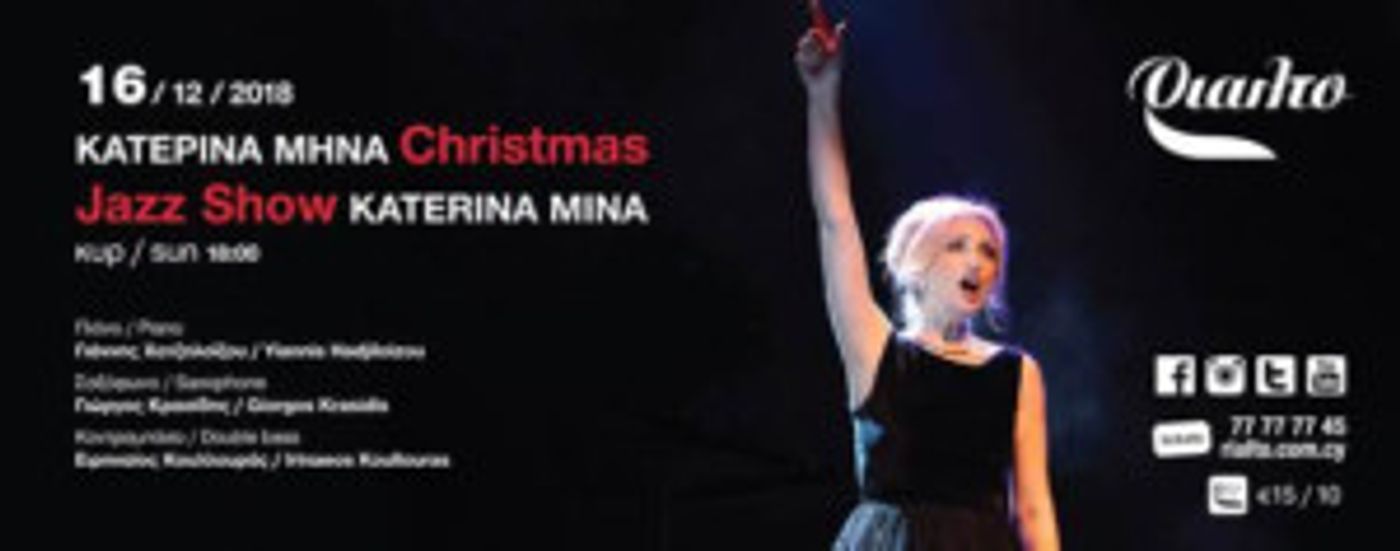 Katerina Mina Brings Christmas Jazz Show To Rialto Theatre  Image