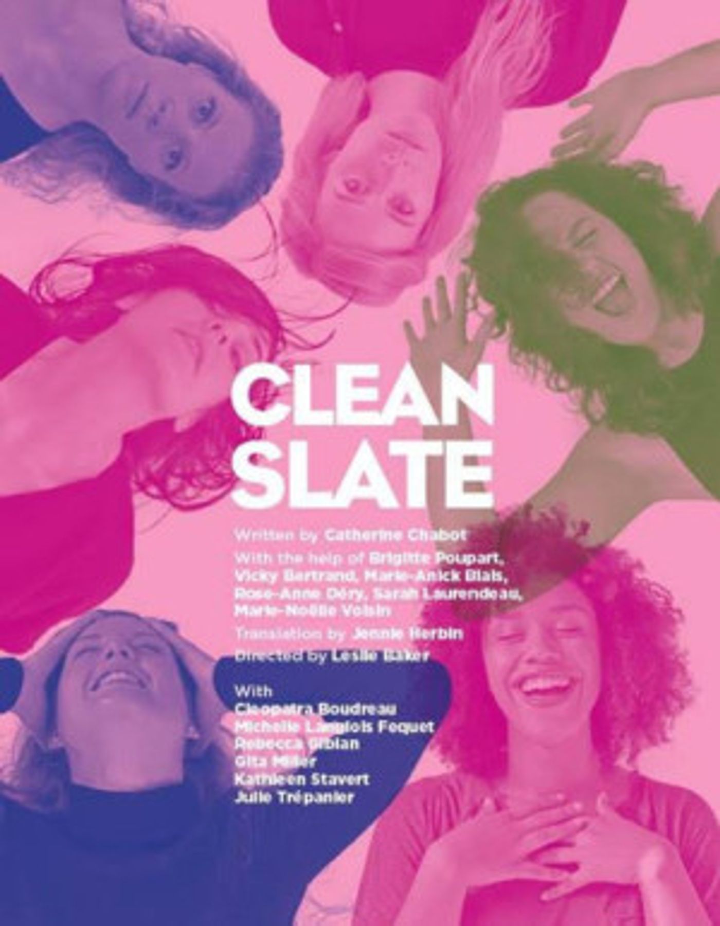 CLEAN SLATE- Begins This March at La Chapelle  Image