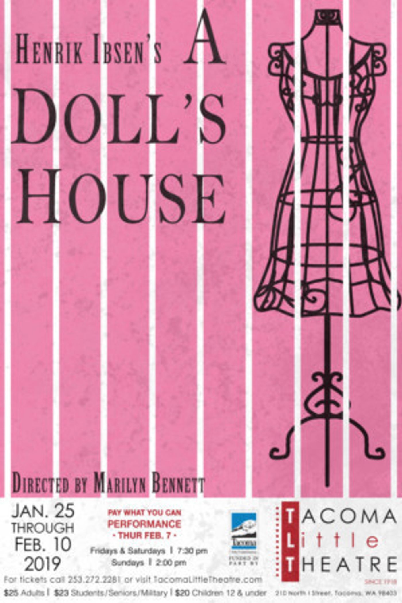 Tacoma Little Theatre Presents A DOLL'S HOUSE  Image
