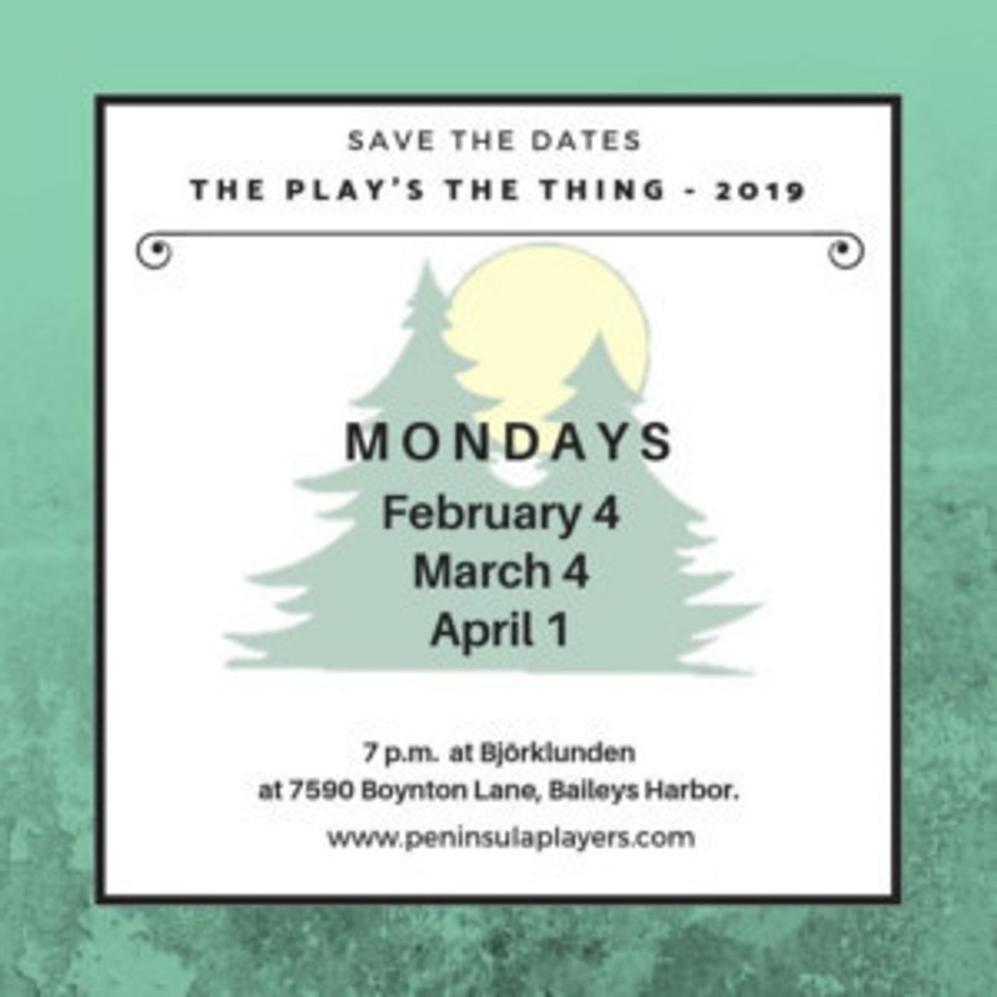 Peninsula Players Announces 2019 Winter Play Reading Series  Image