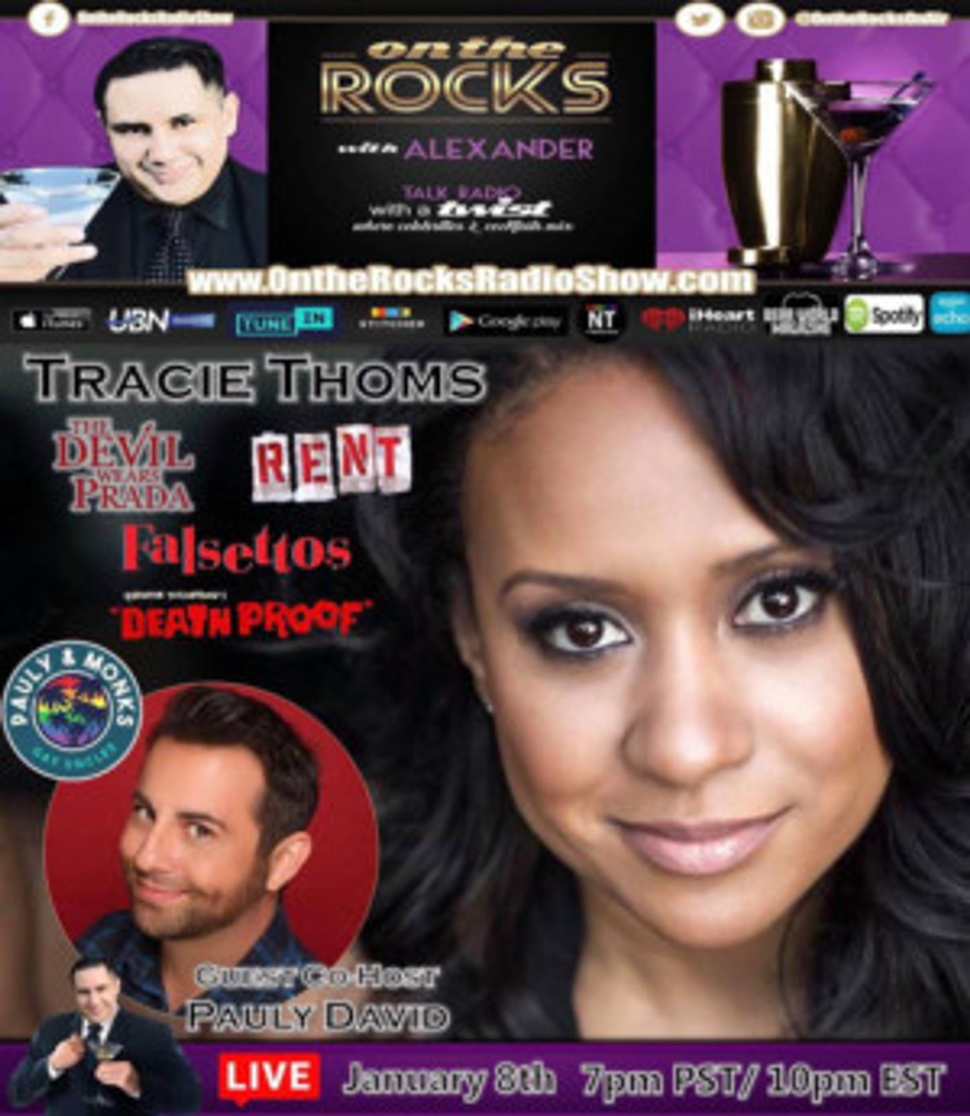 Tracie Thoms To Appear On ON THE ROCKS WITH ALEXANDER Radio Show  Image