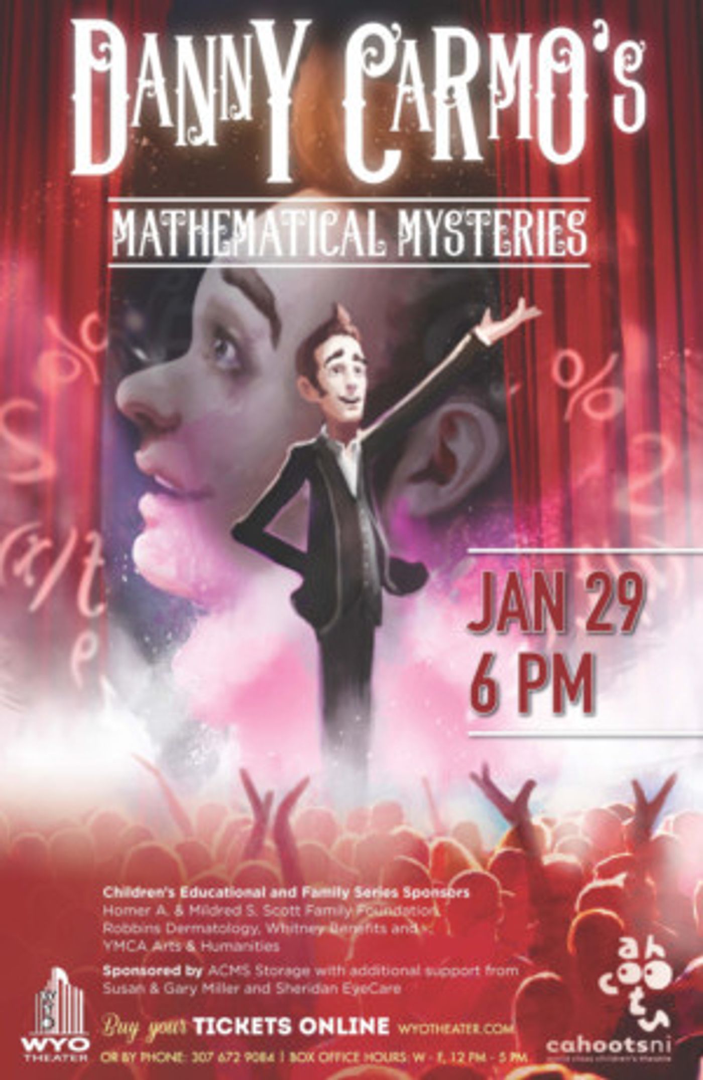 WYO Theater Presents MATHEMATICAL MYSTERIES  Image