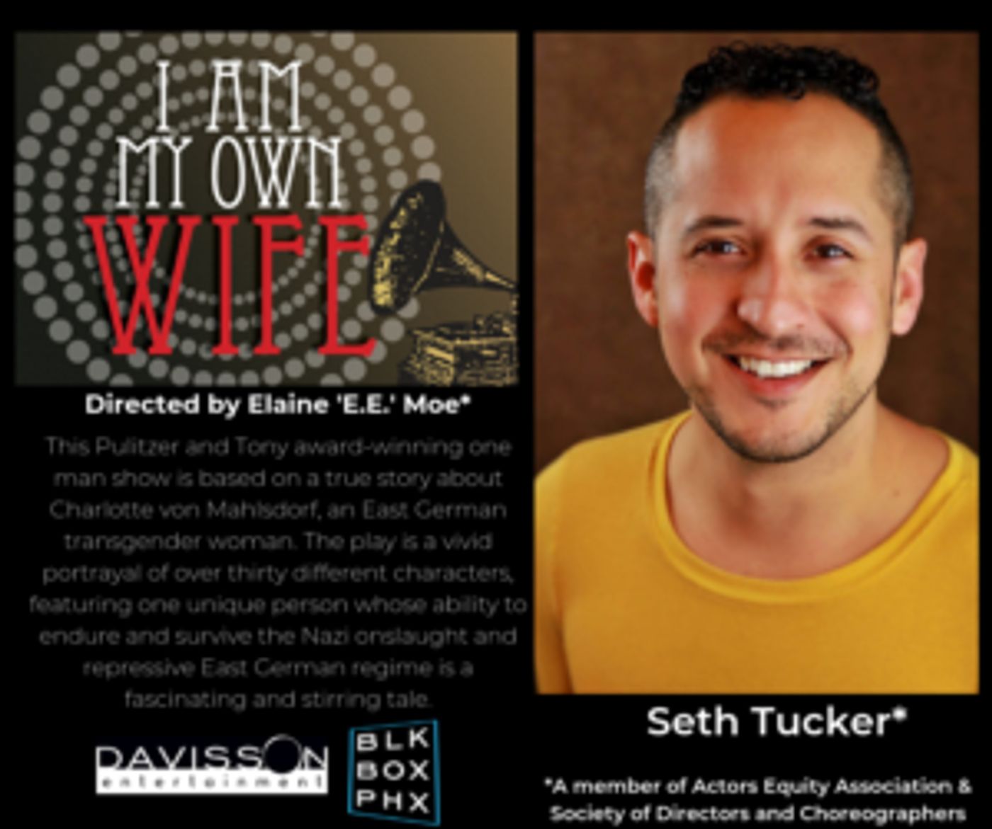 Seth Tucker To Star In I AM MY OWN WIFE At Phoenix Theatre  Image