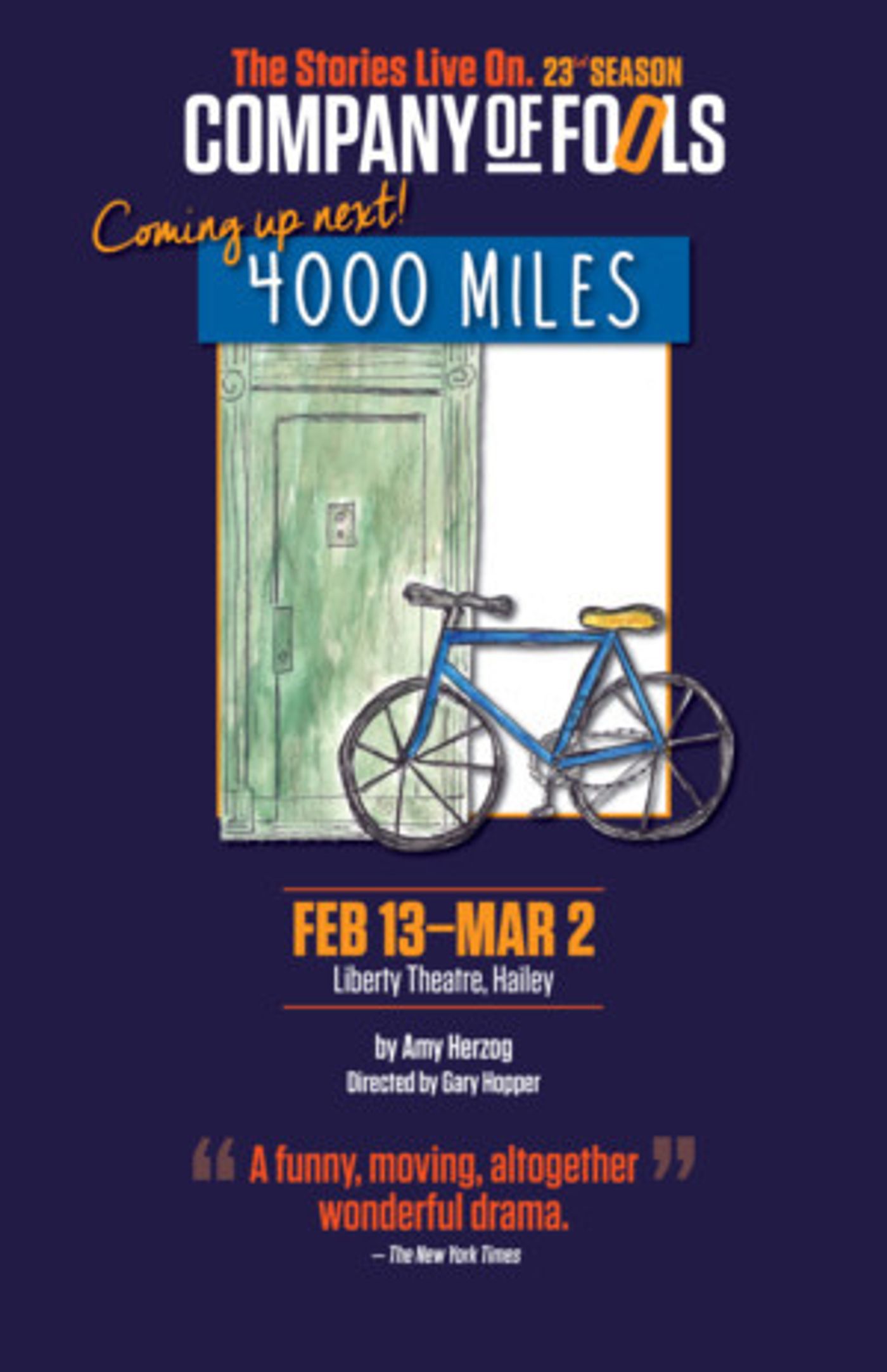Company Of Fools Presents 4000 MILES  Image