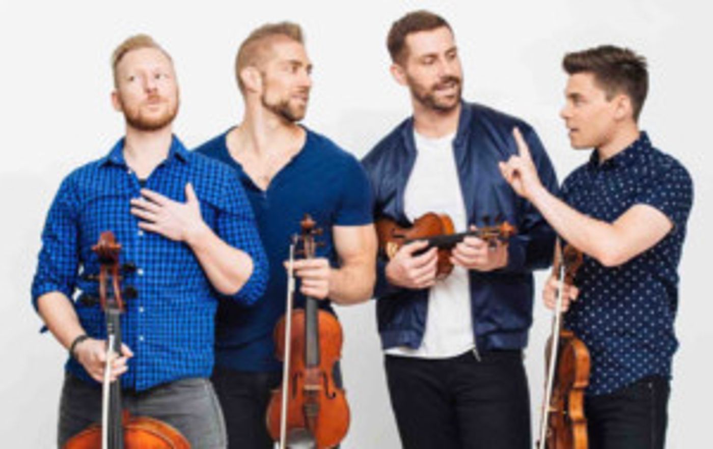 A WELL-STRUNG VALENTINE Brings Popular Singing String Quartet To Parker Playhouse  Image