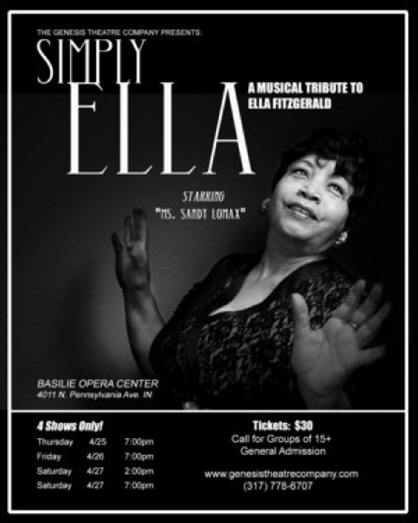 Genesis Theatre Company Presents SIMPLY, ELLA  Image
